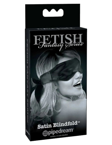 FETISH FANTASY LIMITED EDITION SATIN BLINDFOLD BLACK Pipedream Products
