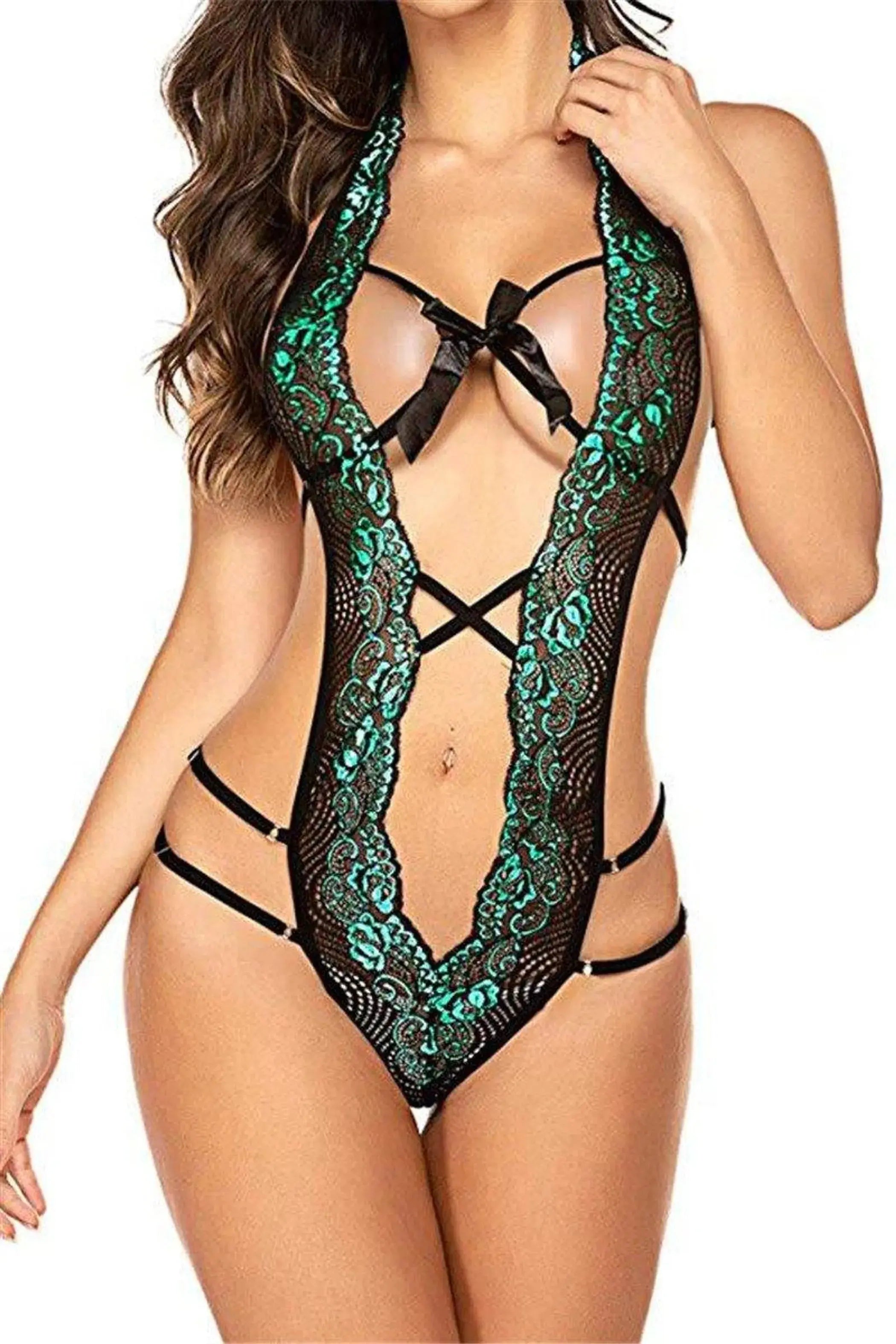 Lingerie Lace Hollow Out Teddy Bodysuit La Belle Fantastique