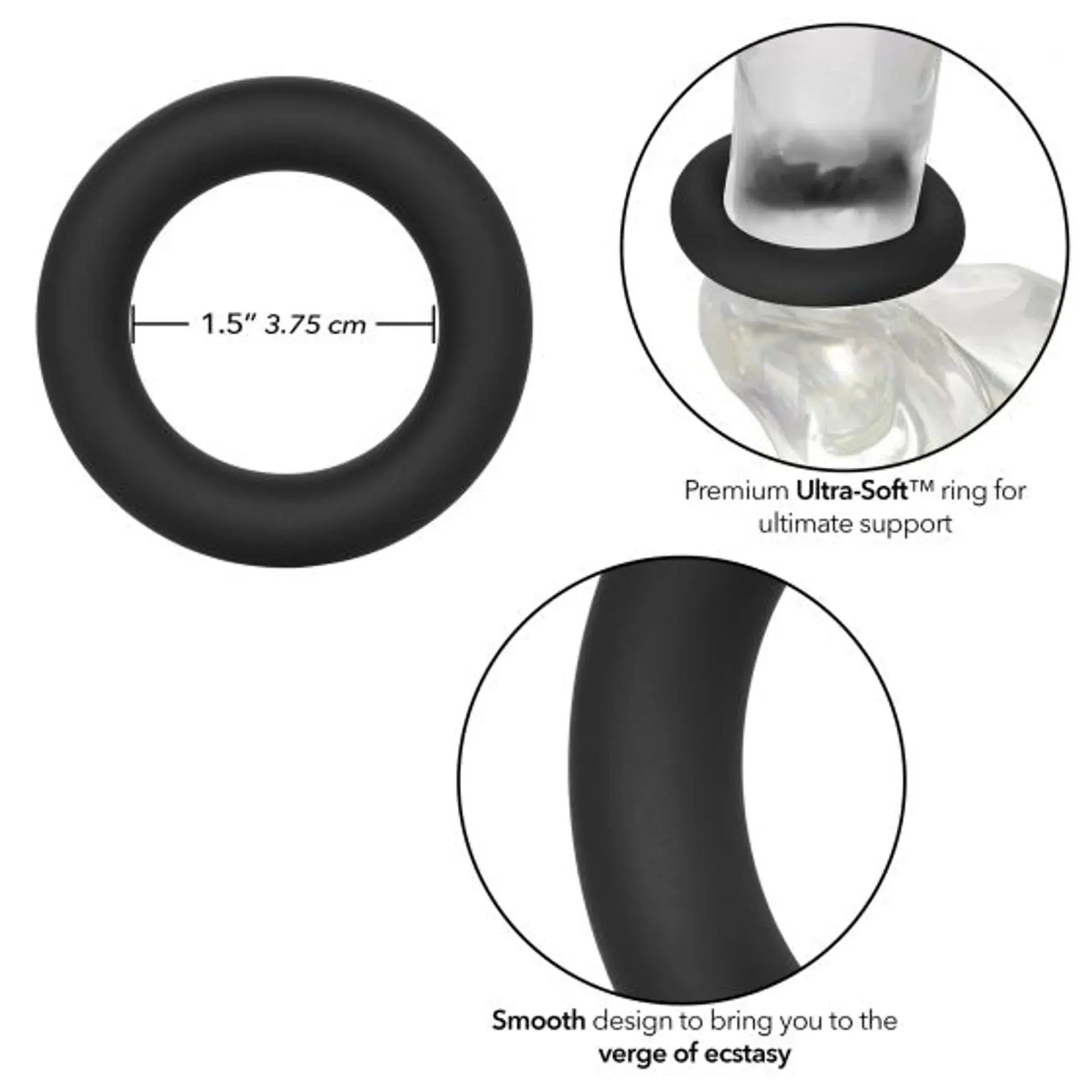 Link Up Ultra Soft Verge Black California Exotic Novelties
