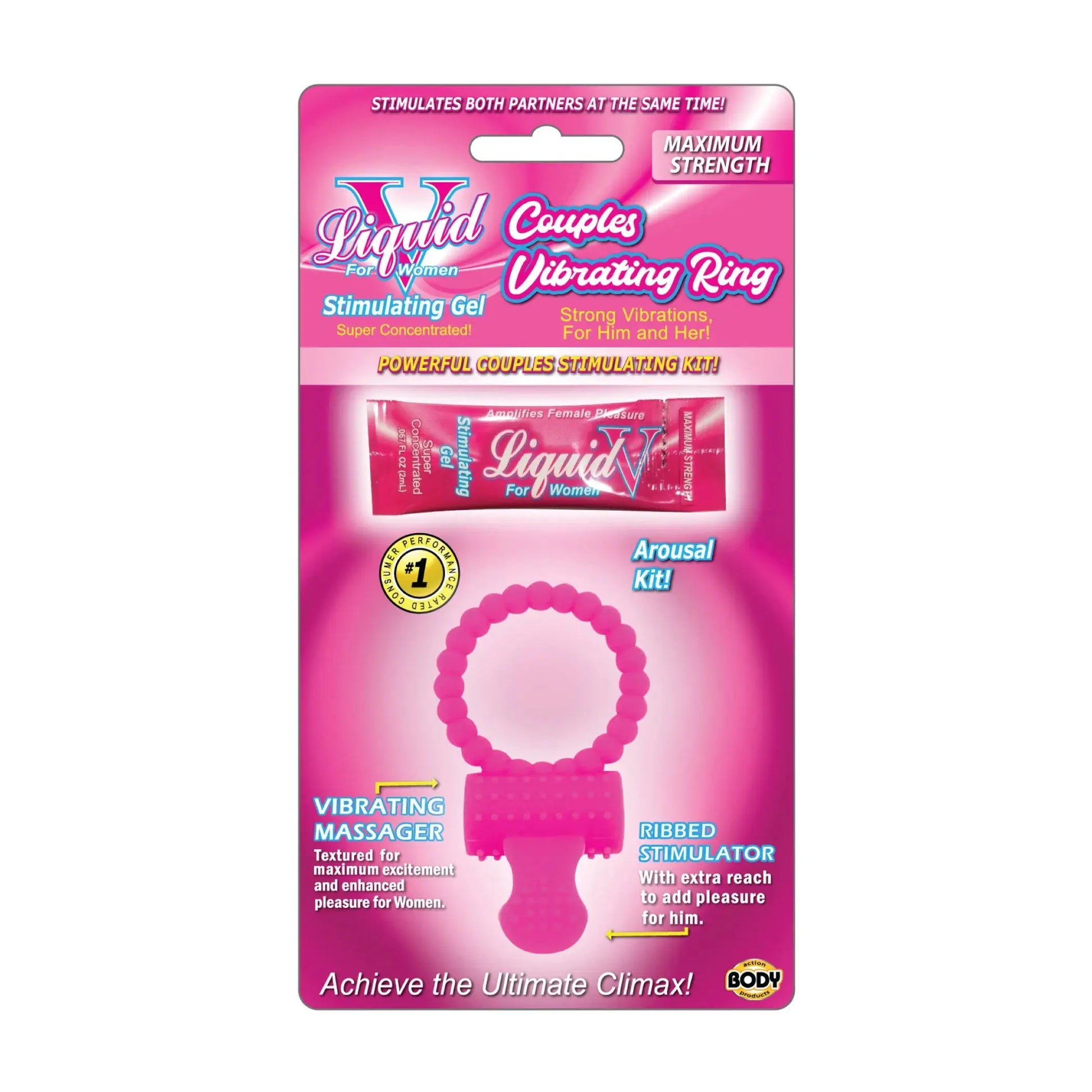 Liquid V Couples Vibrating Ring Kit Body Action Products