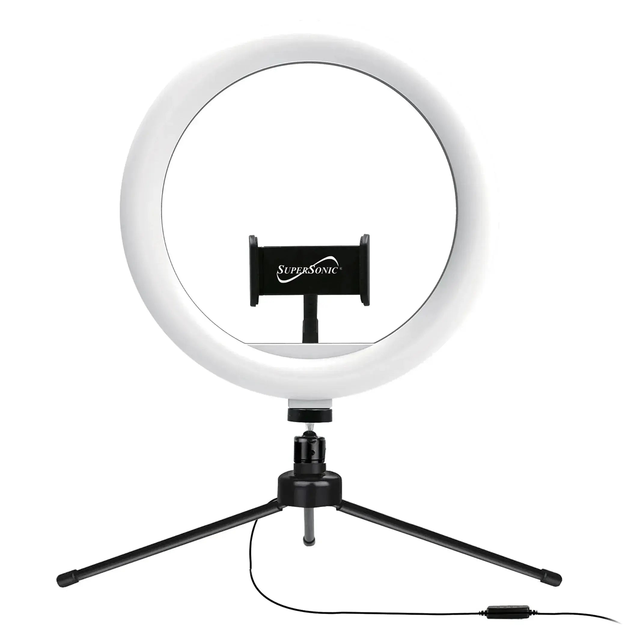 Live Stream 10" LED Table Top Selfie Ring Light Supersonic