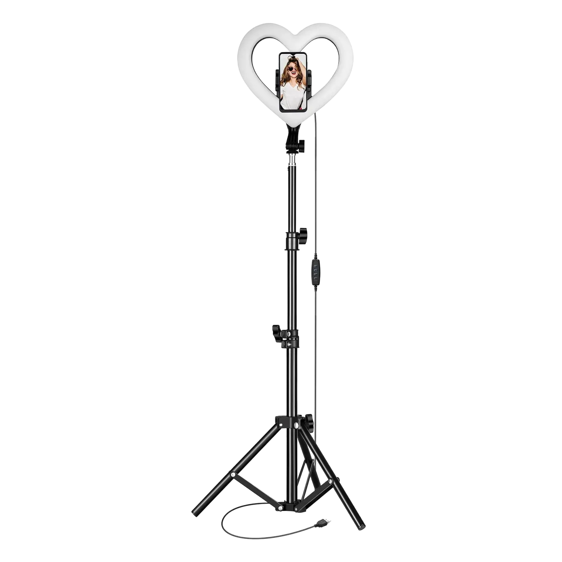 PRO Live Stream 10" Heart Ring Light with RGB (SC-2330RGB) Supersonic