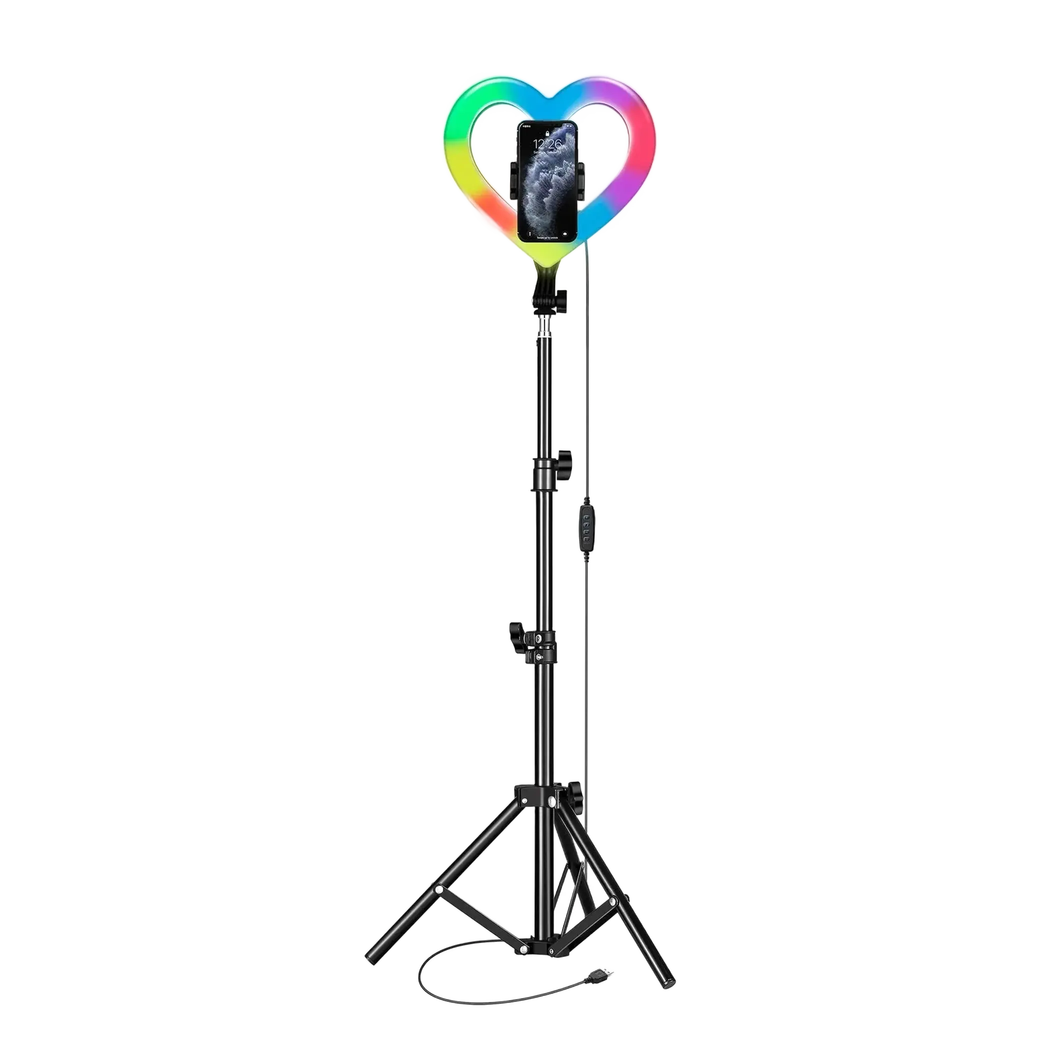 PRO Live Stream 10" Heart Ring Light with RGB (SC-2330RGB) Supersonic