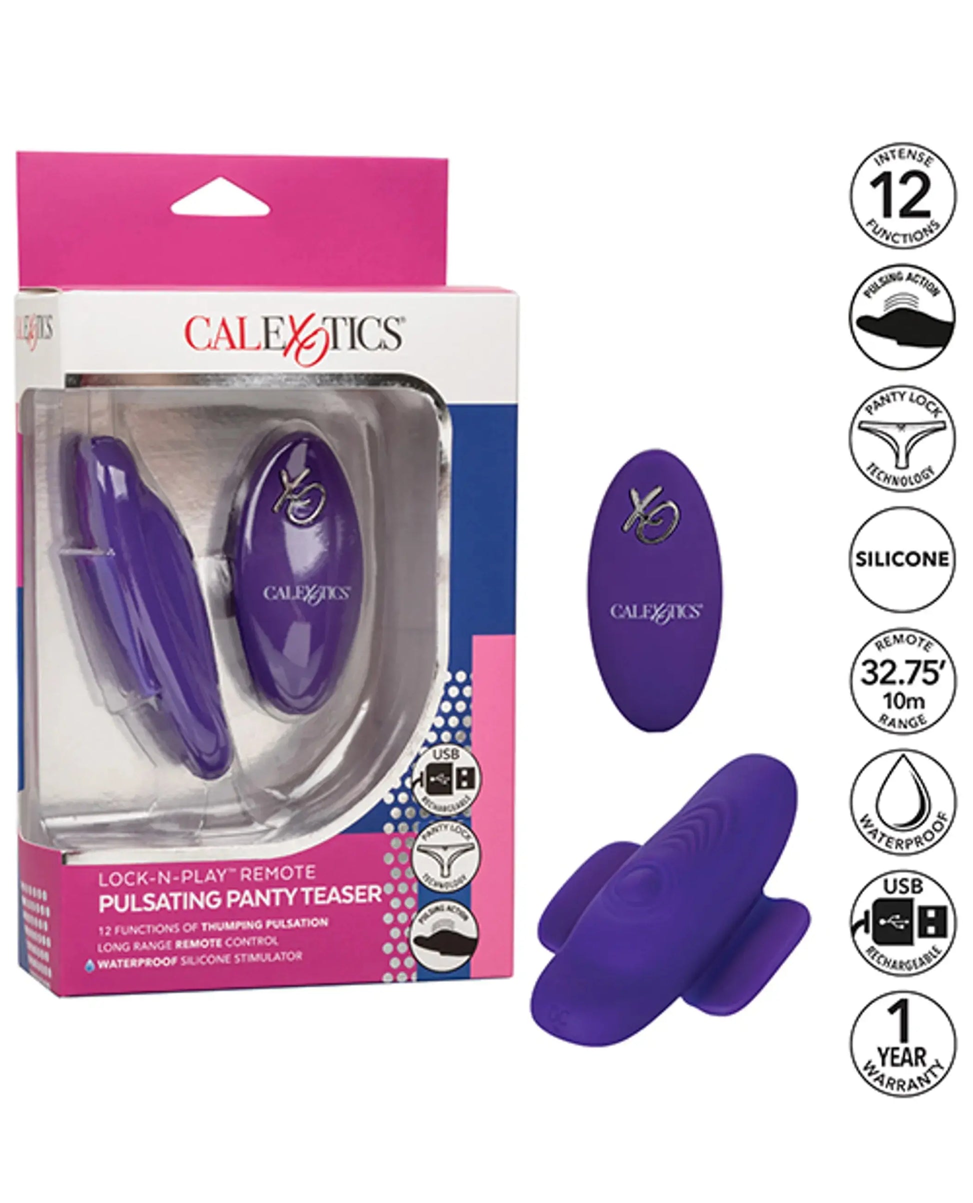Lock-N-Play Remote Pulsating Panty Teaser California Exotic Novelties