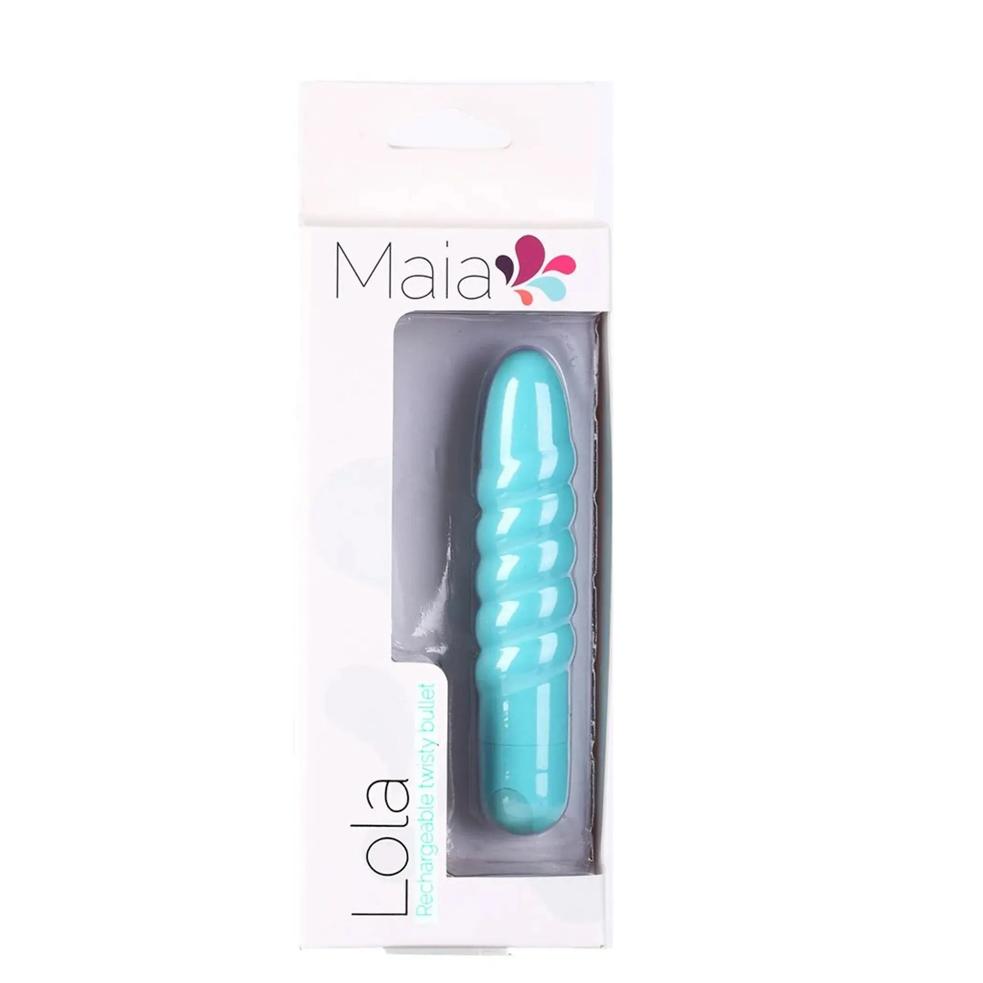 Lola Rechargeable Twisty Bullet Teal Maia Toys