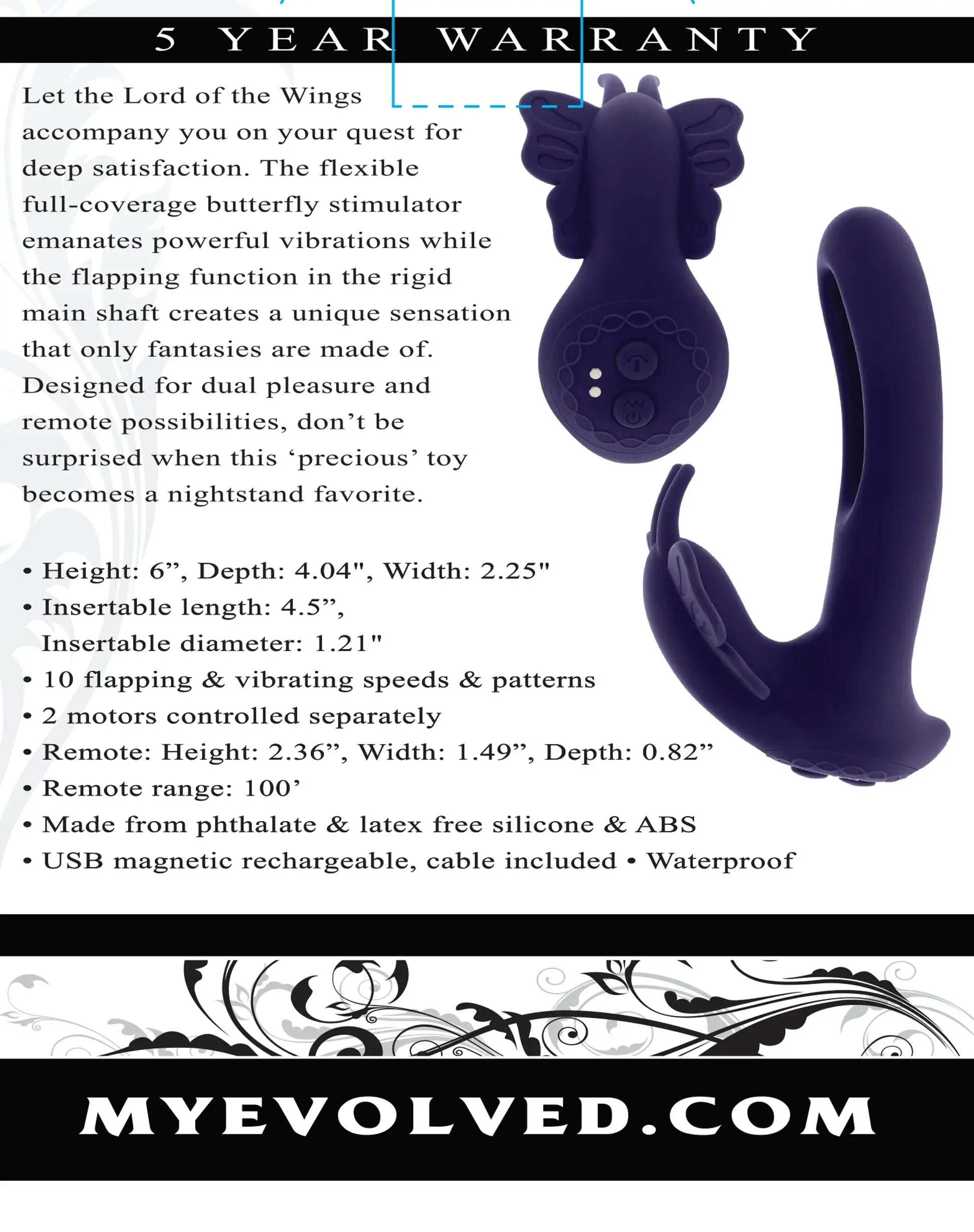 Lord of the Wings Butterfly Stimulator Evolved Novelties
