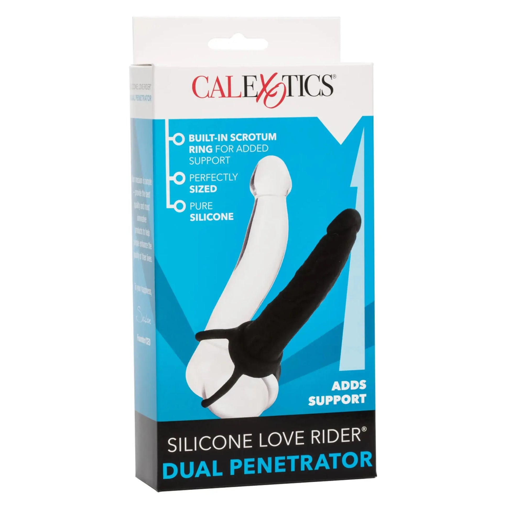 Love Riders Dual Penetrator Black Silicone California Exotic Novelties