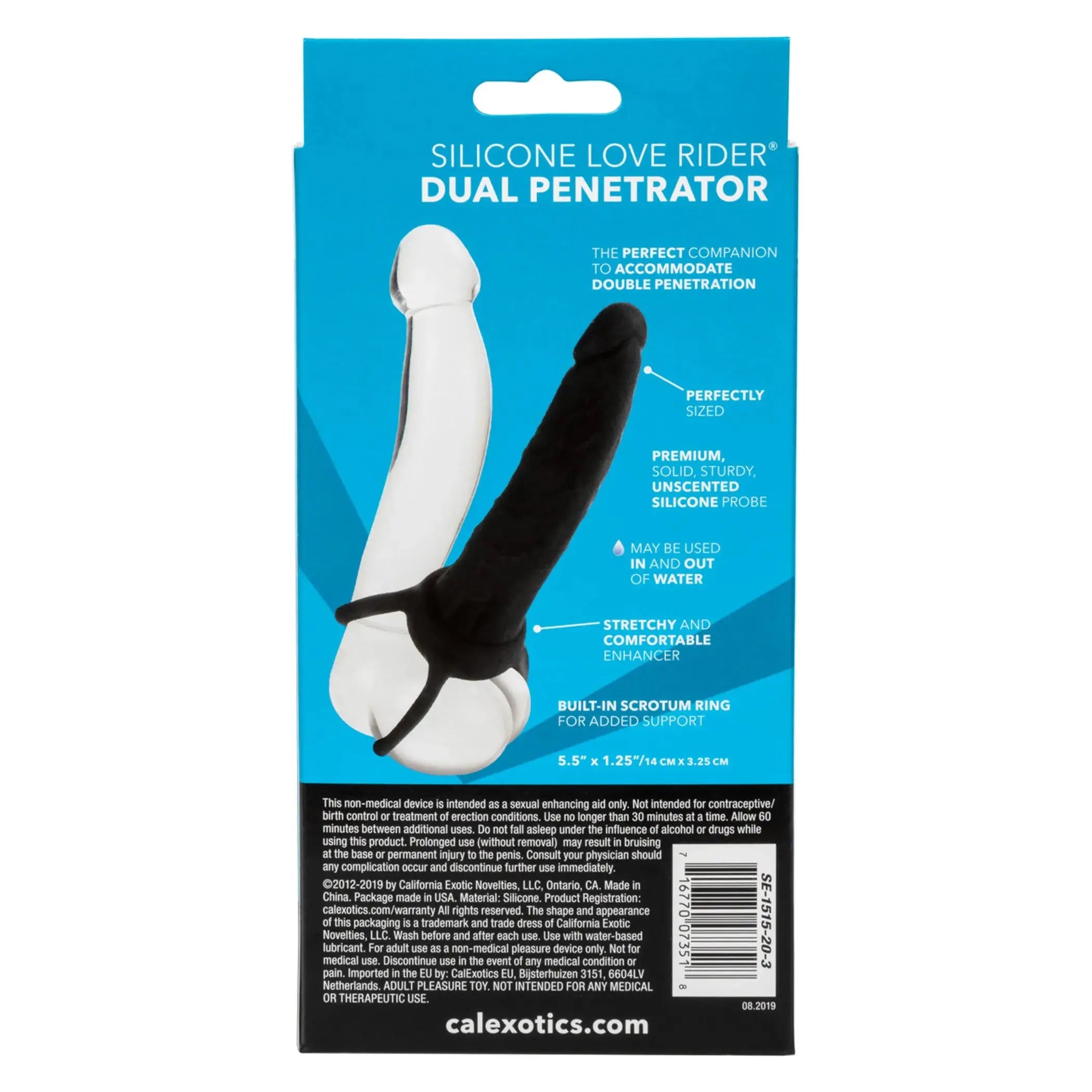 Love Riders Dual Penetrator Black Silicone California Exotic Novelties