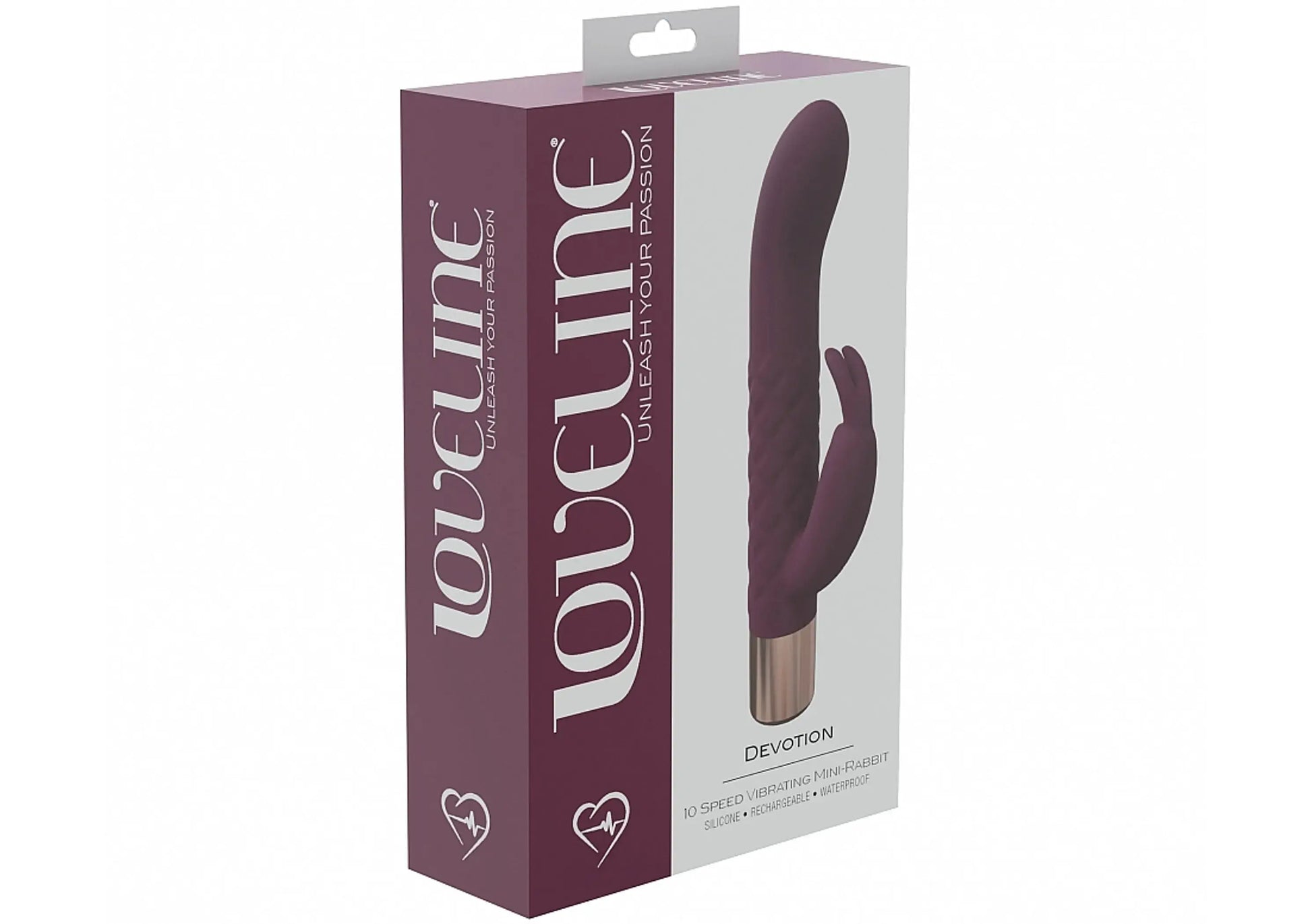 Loveline Devotion Mini Rabbit Vibrator Burgundy SHOTS AMERICA