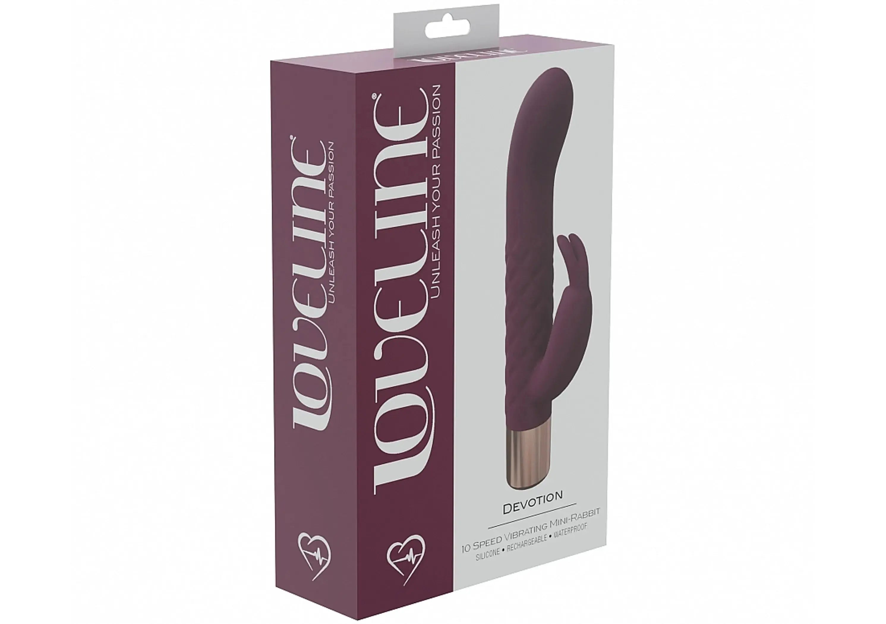 Loveline Devotion Mini Rabbit Vibrator Burgundy SHOTS AMERICA