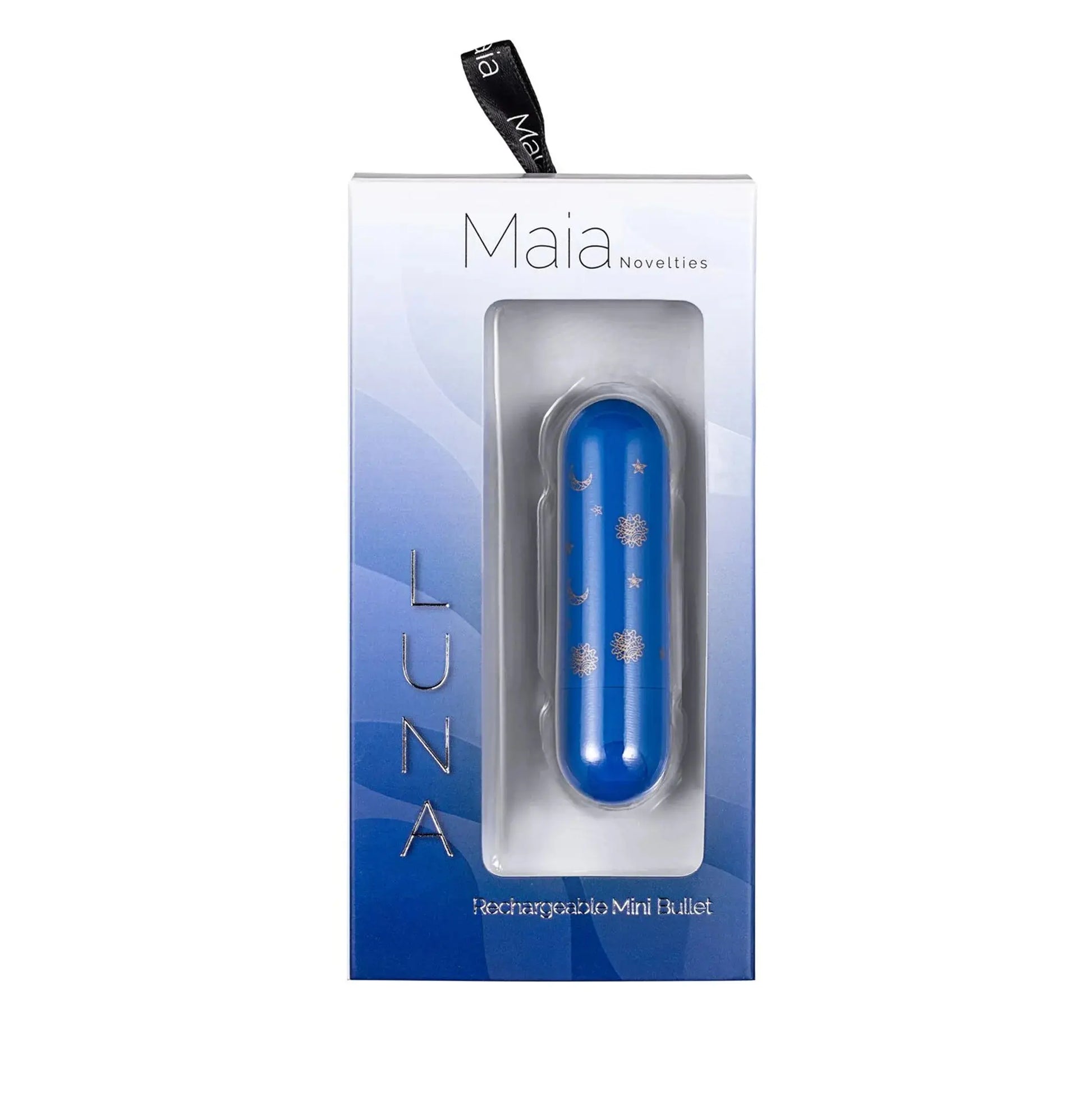 Luna Mini Bullet Vibrator with Stars and Moon Pattern Maia Toys