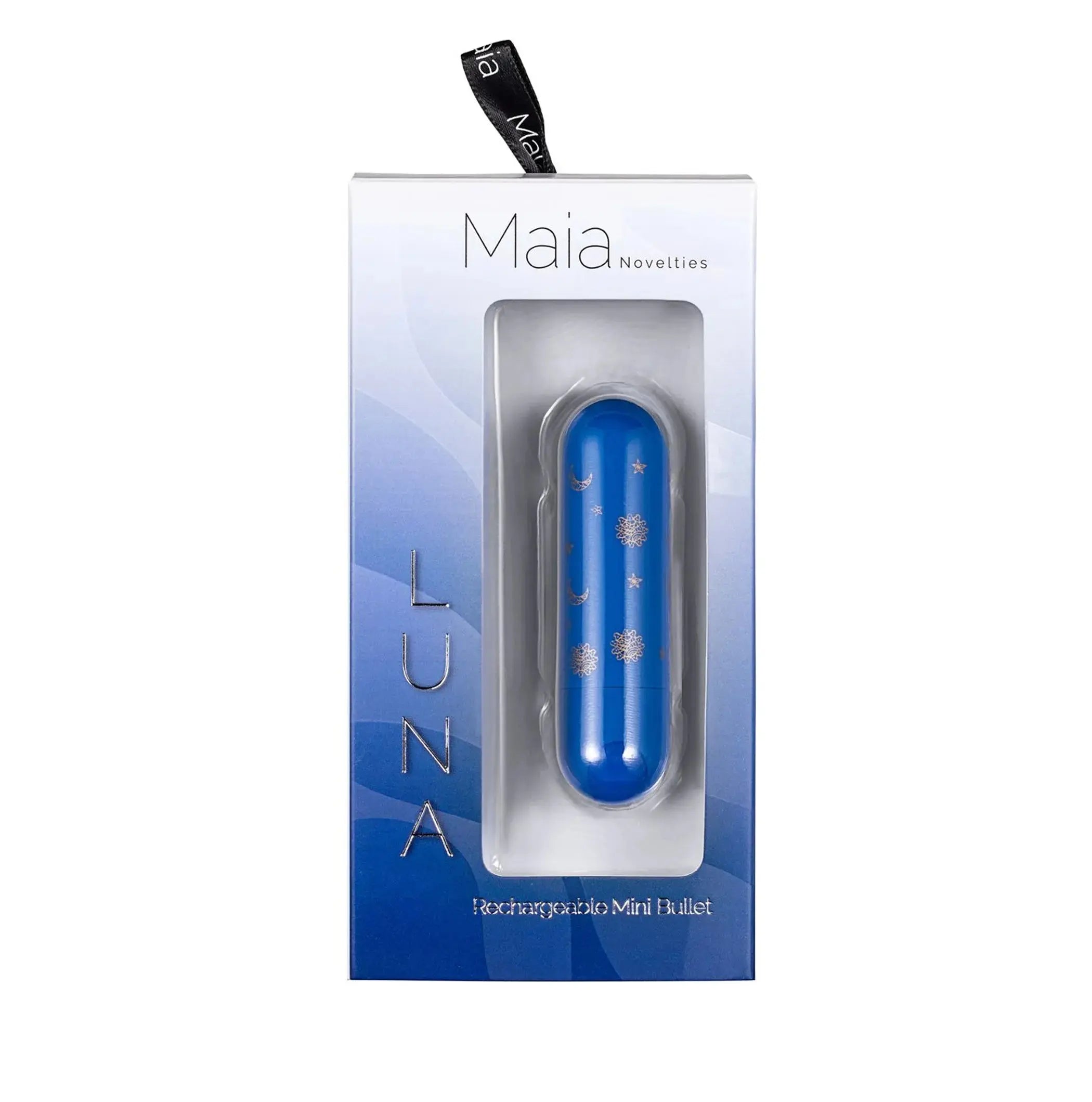 Luna Mini Bullet Vibrator with Stars and Moon Pattern Maia Toys