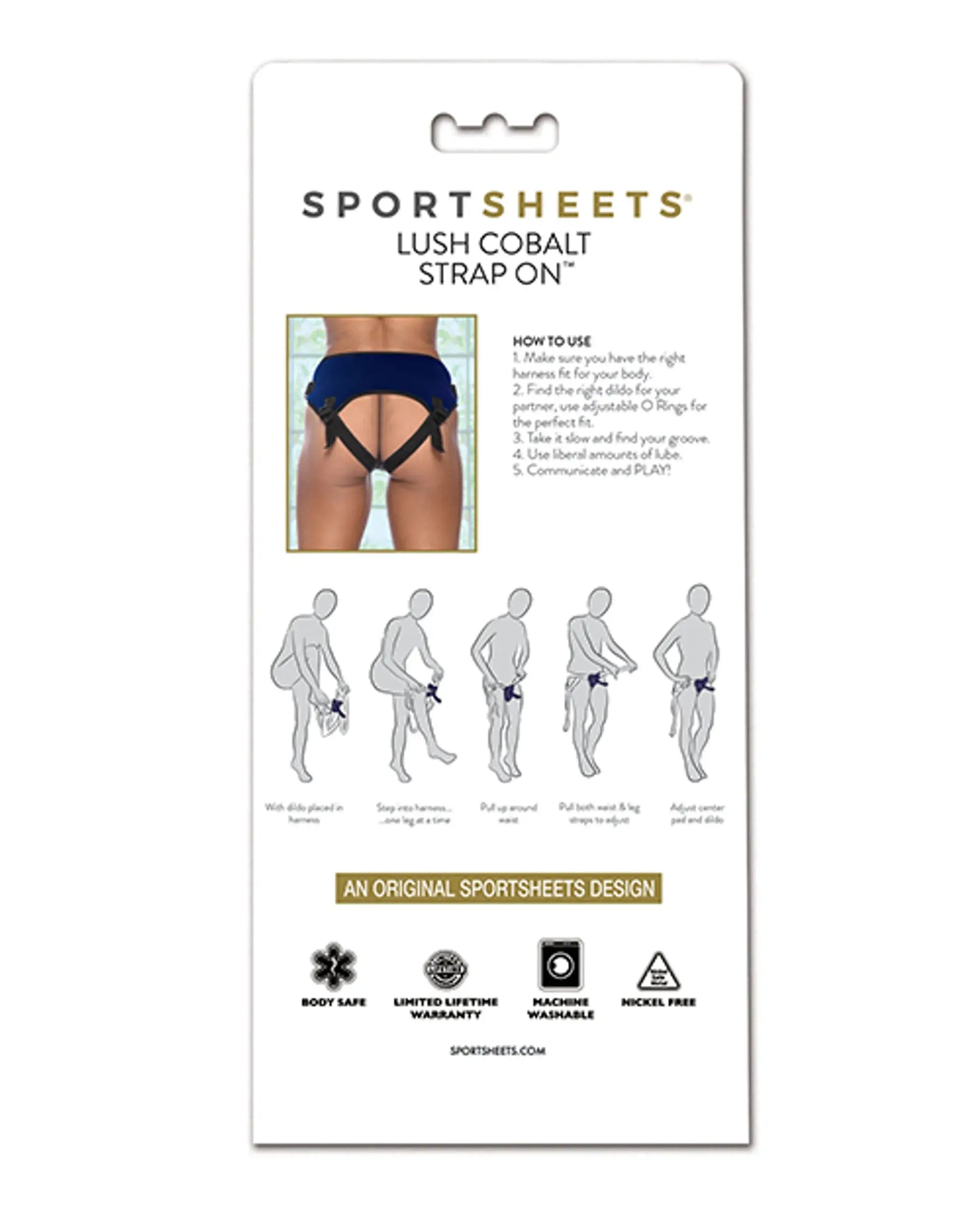 Lush Cobalt Strap-On Sport Sheets