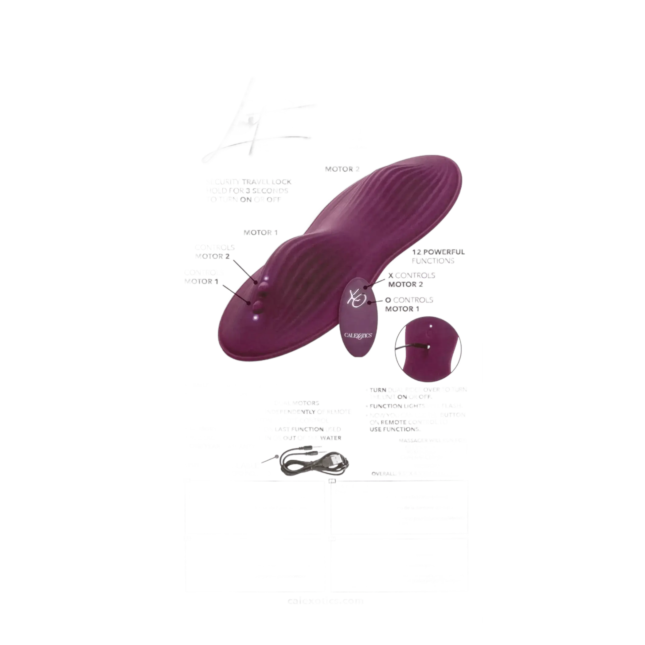 LUST REMOTE CONTROL DUAL RIDER California Exotic Novelties