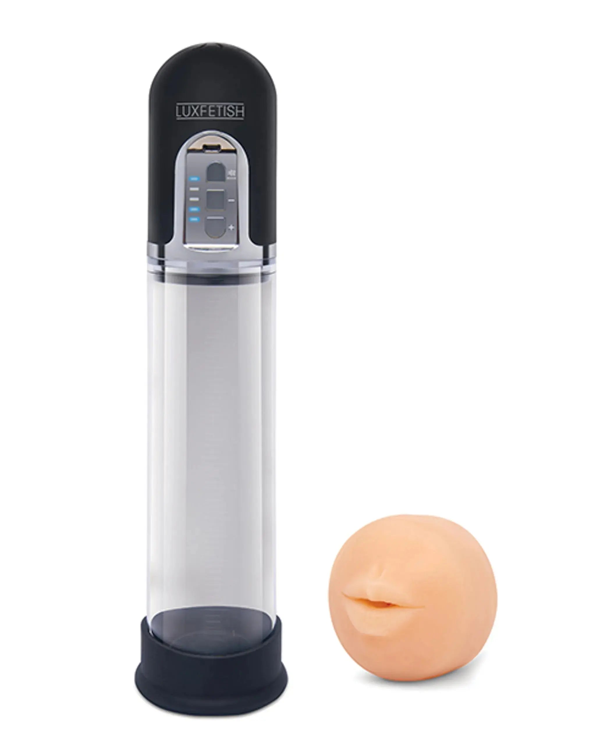 Lux Fetish 2-in-1 Blowjob Auto Sucker & Penis Enlarger Pump Electric / Hustler Lingerie