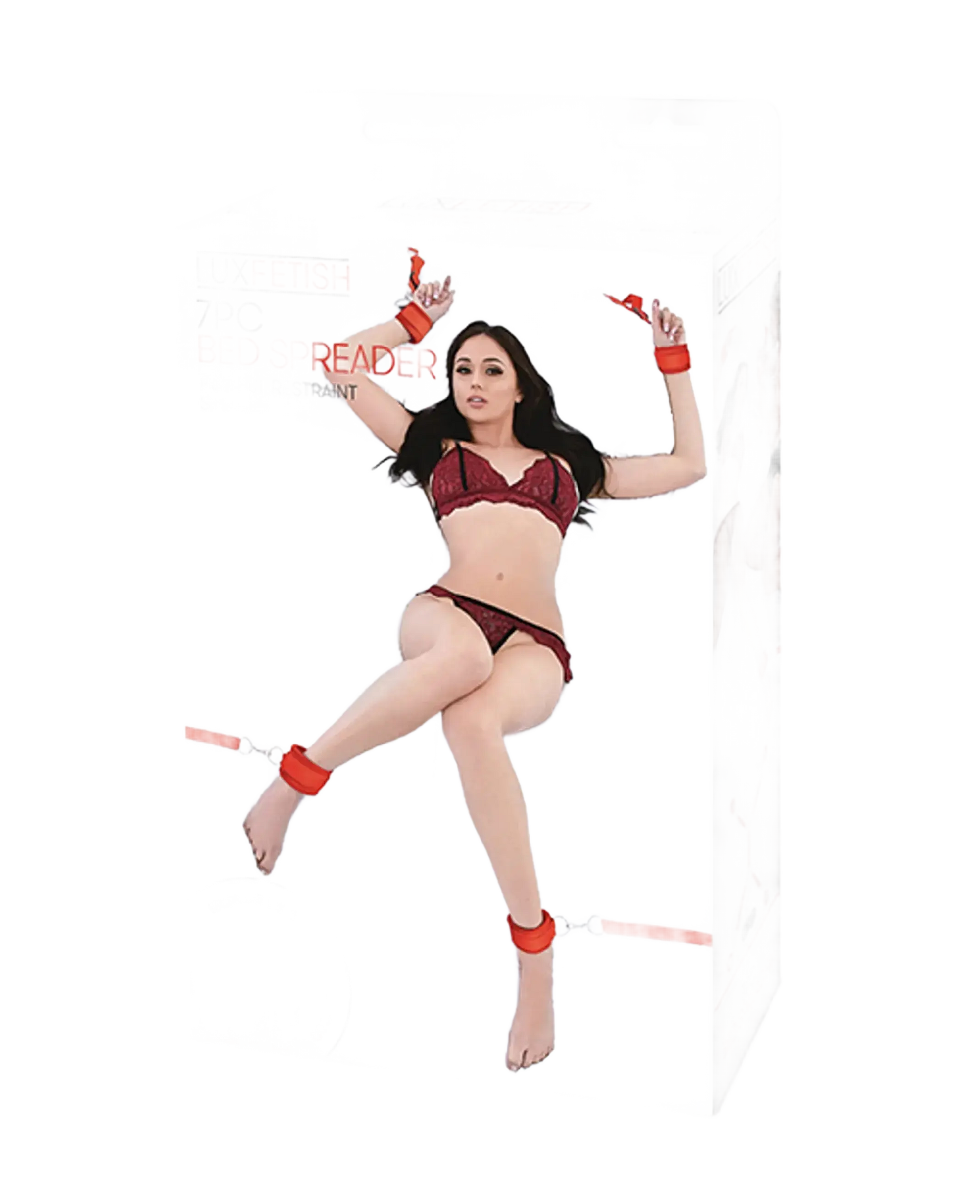 LUX FETISH 7 PC BED SPREADER RED Electric / Hustler Lingerie
