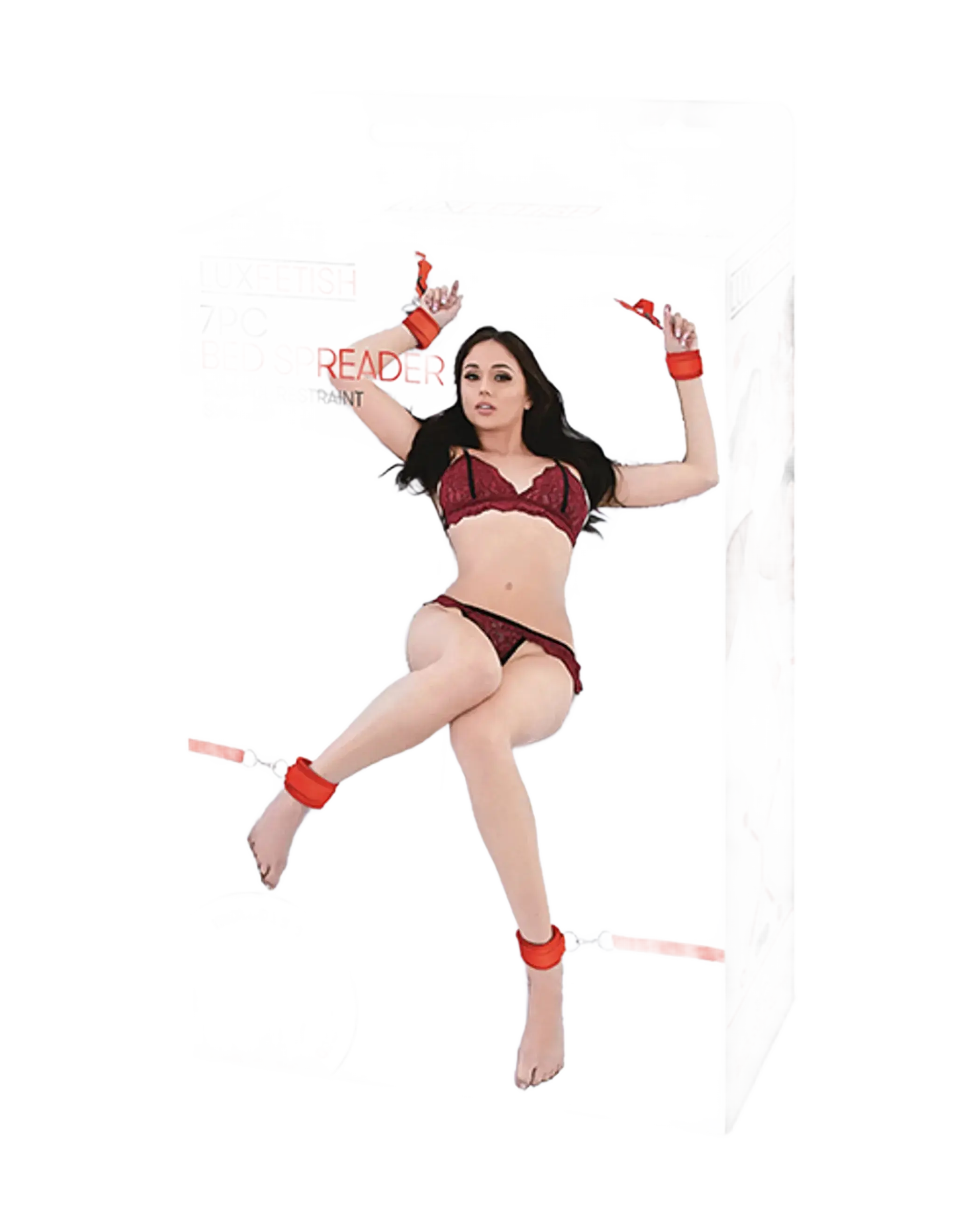 LUX FETISH 7 PC BED SPREADER RED Electric / Hustler Lingerie