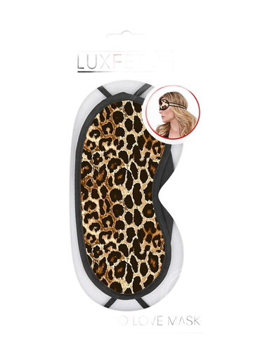 LUX FETISH PEEK-A-BOO LOVE MASK LEOPARD Electric / Hustler Lingerie