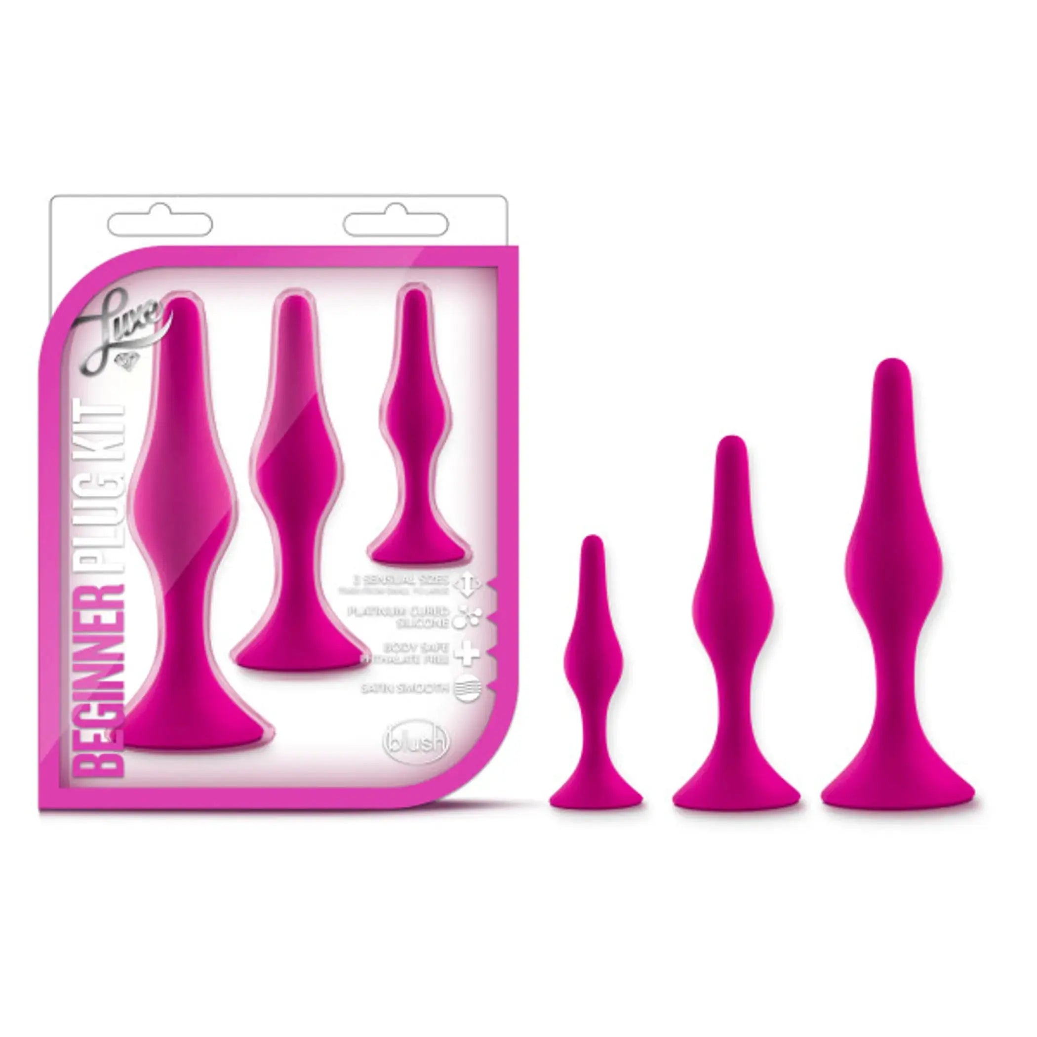 Luxe Beginner Plug Kit Pink Blush Novelties