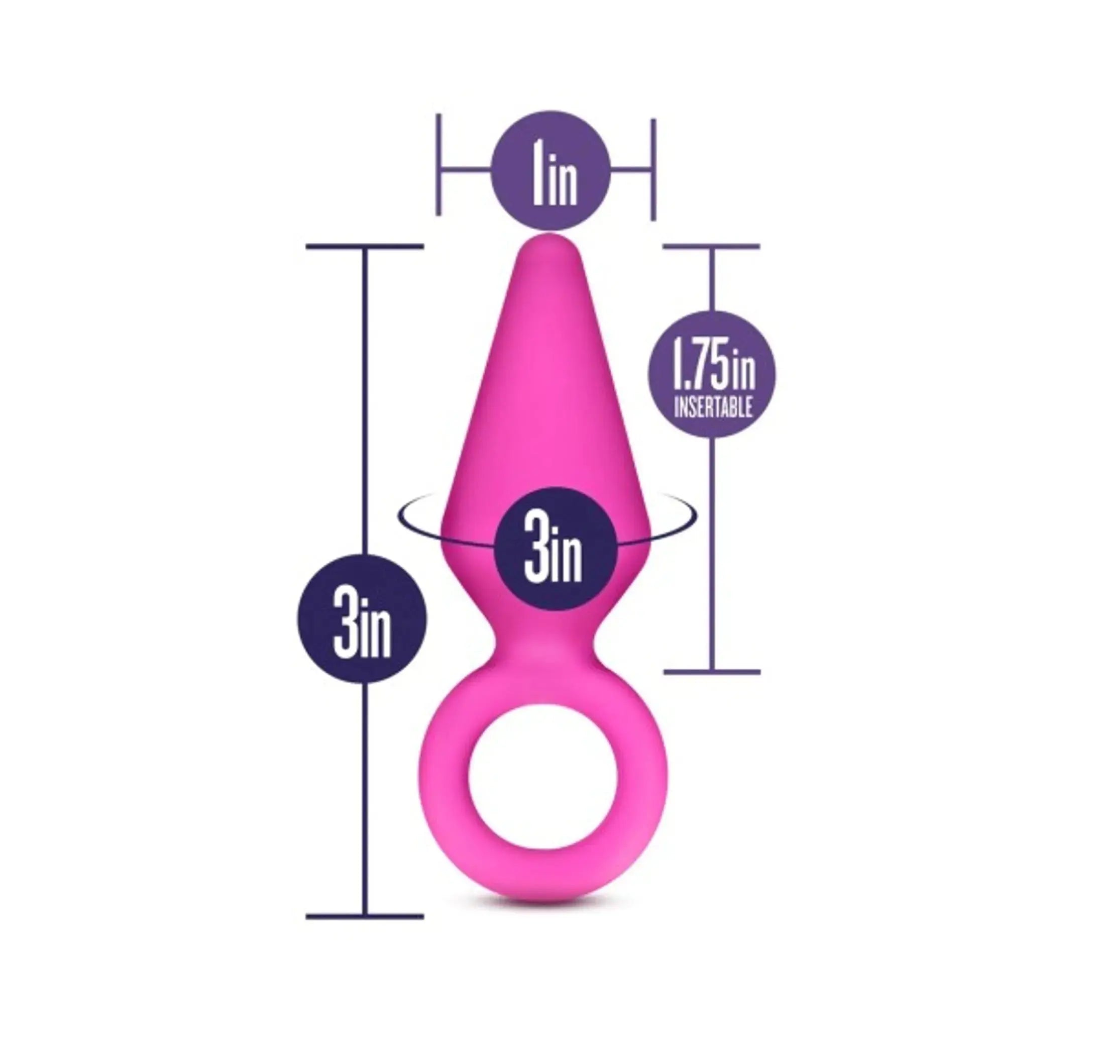 Luxe Candy Rimmer Fuchsia Small Butt Plug Blush Novelties