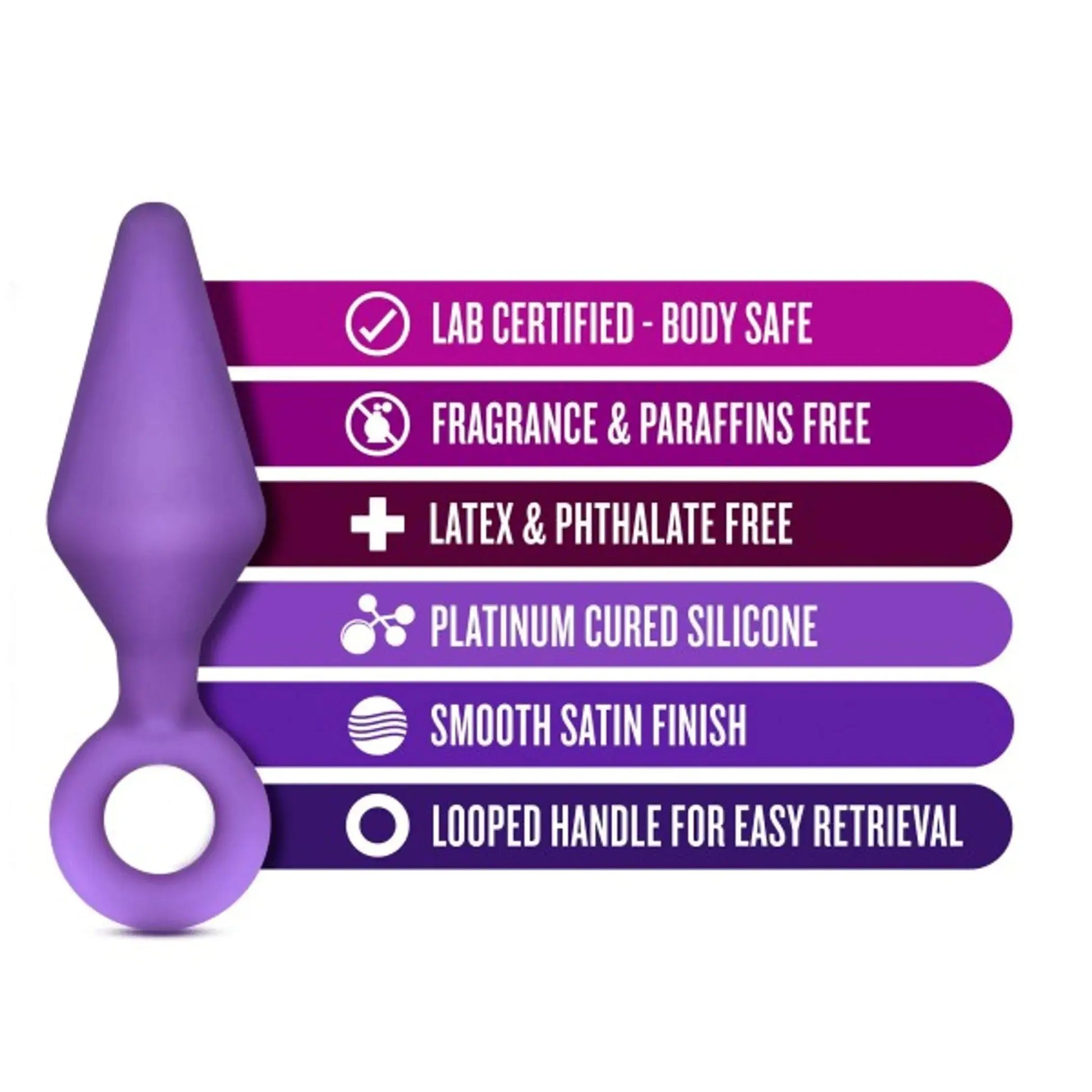 Luxe Candy Rimmer Purple Small Butt Plug Blush Novelties