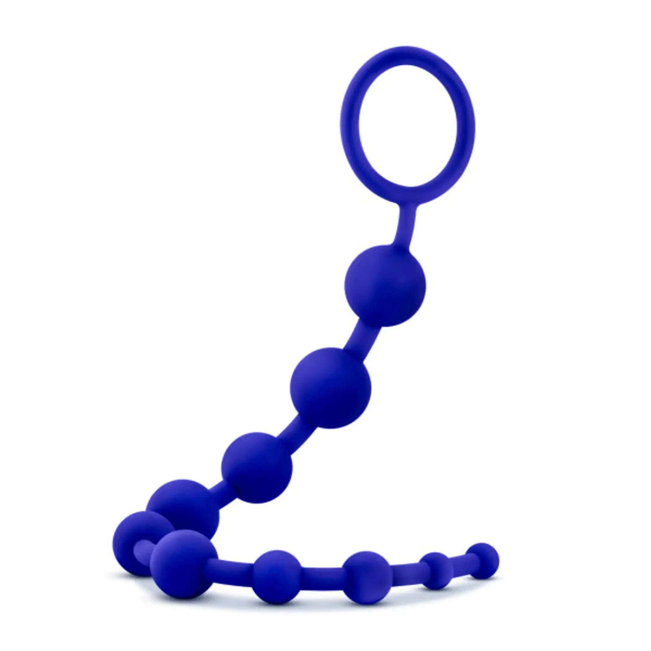 Luxe Silicone 10 Beads Indigo Blue Blush Novelties