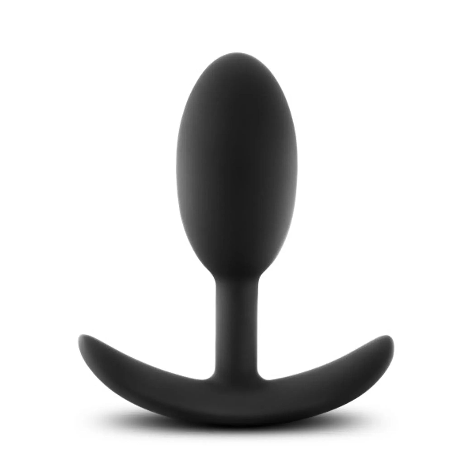 Luxe Wearable Vibra Slim Plug Medium Black Blush Novelties