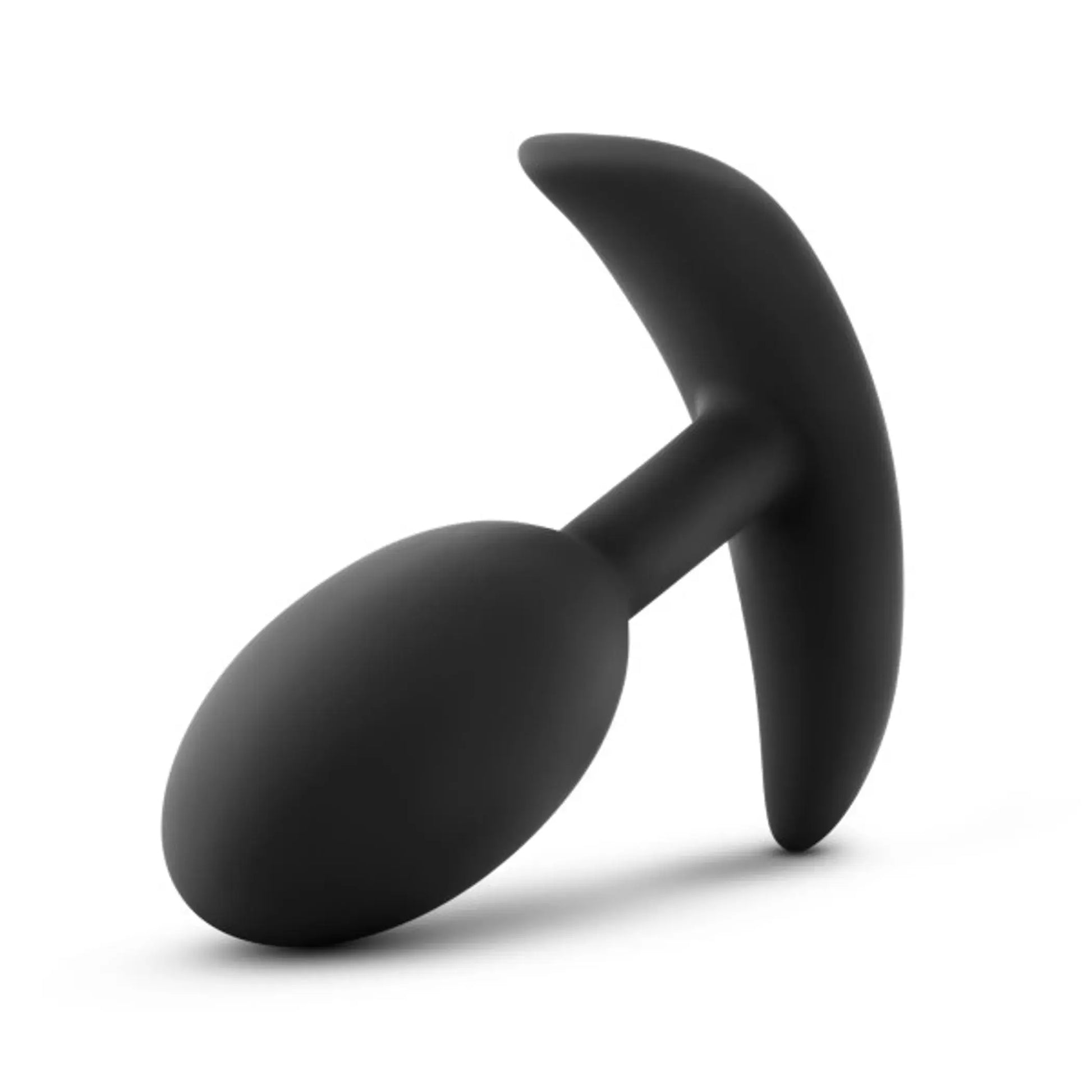 Luxe Wearable Vibra Slim Plug Medium Black Blush Novelties