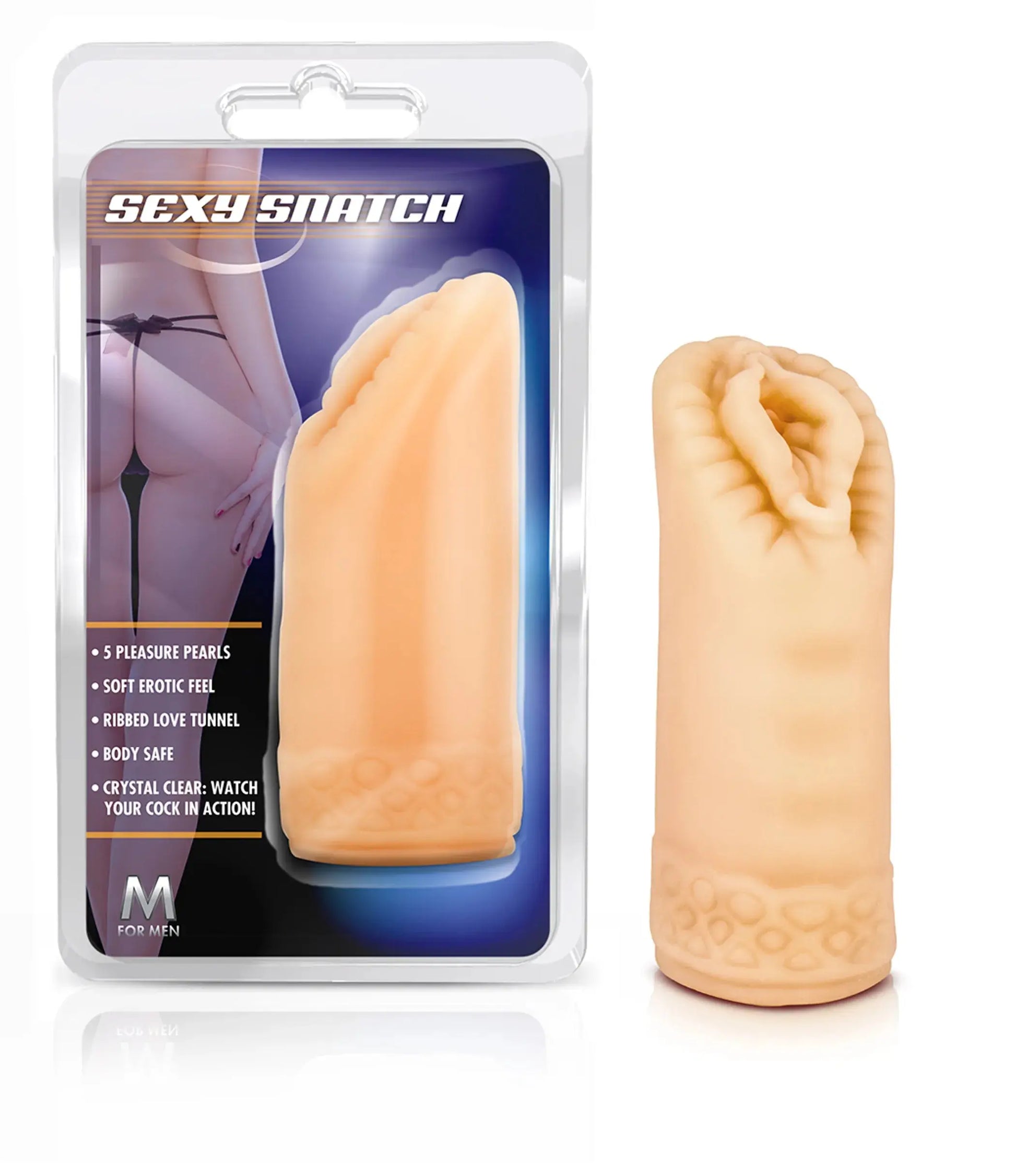 M FOR MEN SEXY SNATCH MASTURBATOR BEIGE Blush Novelties