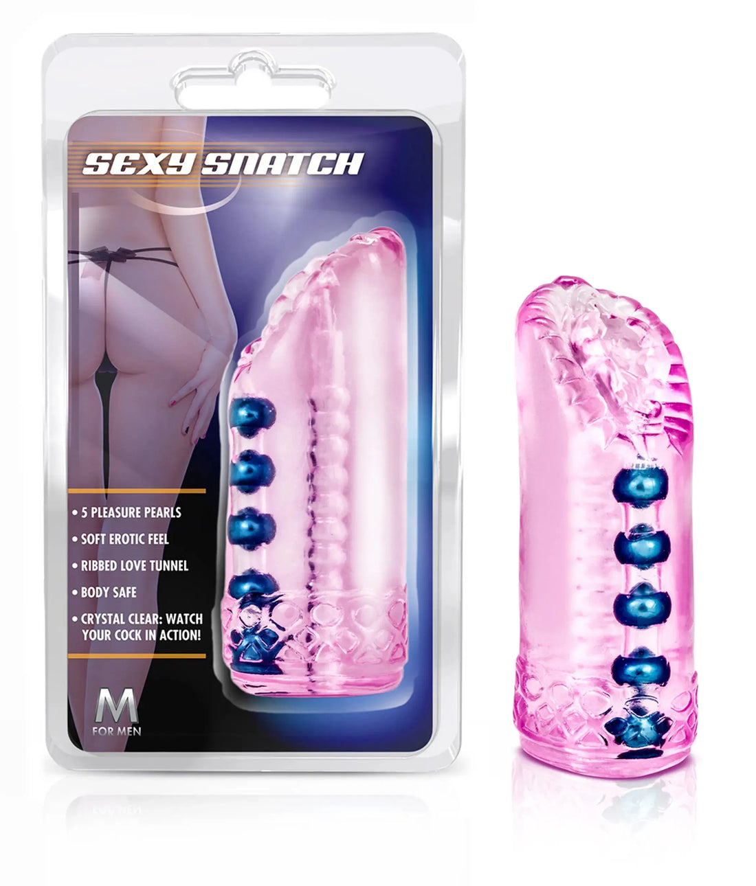 M FOR MEN SEXY SNATCH MASTURBATOR PINK Blush Novelties