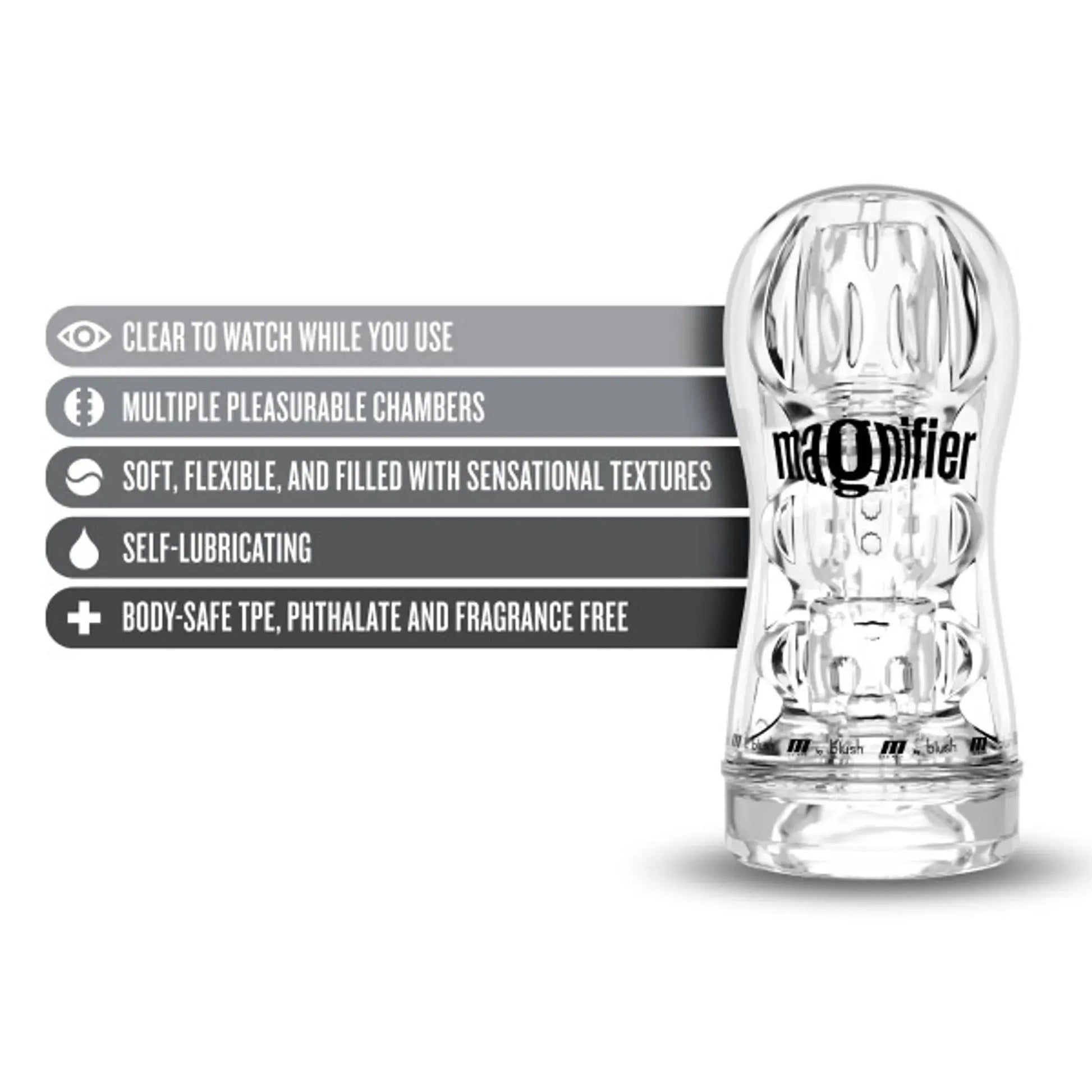 M FOR MEN SOFT & WET MAGNIFIER CLEAR Blush Novelties