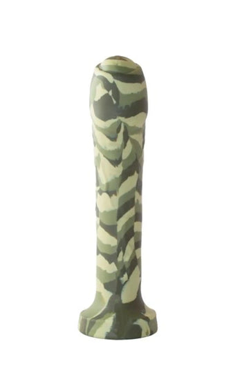 MAJOR DICK COMMANDO 7.25 UNCUT GREEN CAMO DONG " SI Novelties