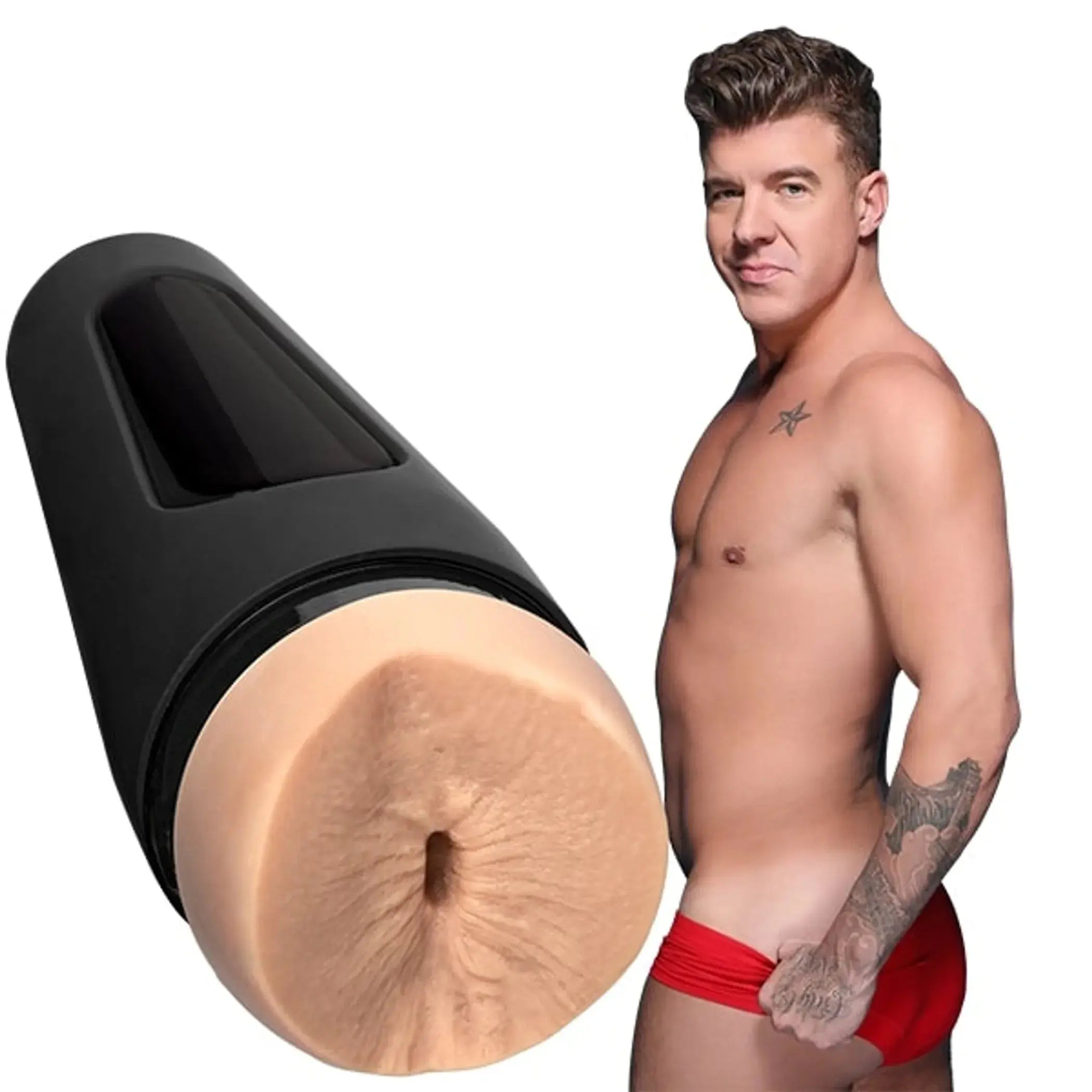 MAN SQUEEZE JJ KNIGHT VANILLA Doc Johnson Novelties