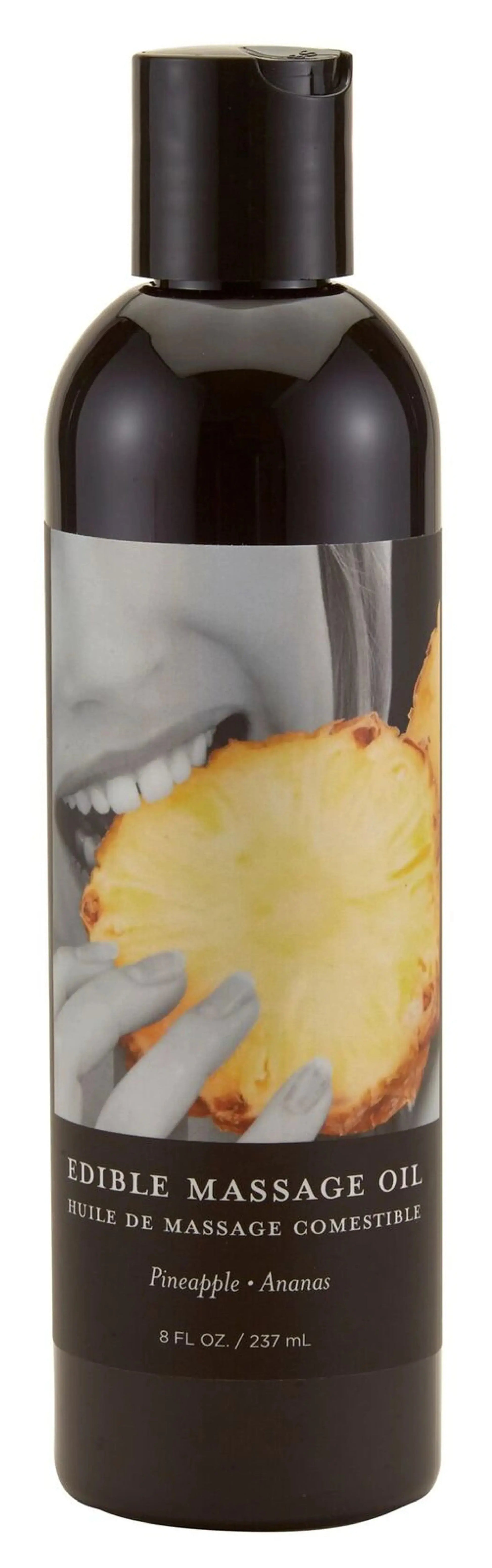 MASSAGE OIL EDIBLE PINEAPPLE 8 OZ Earthly Body