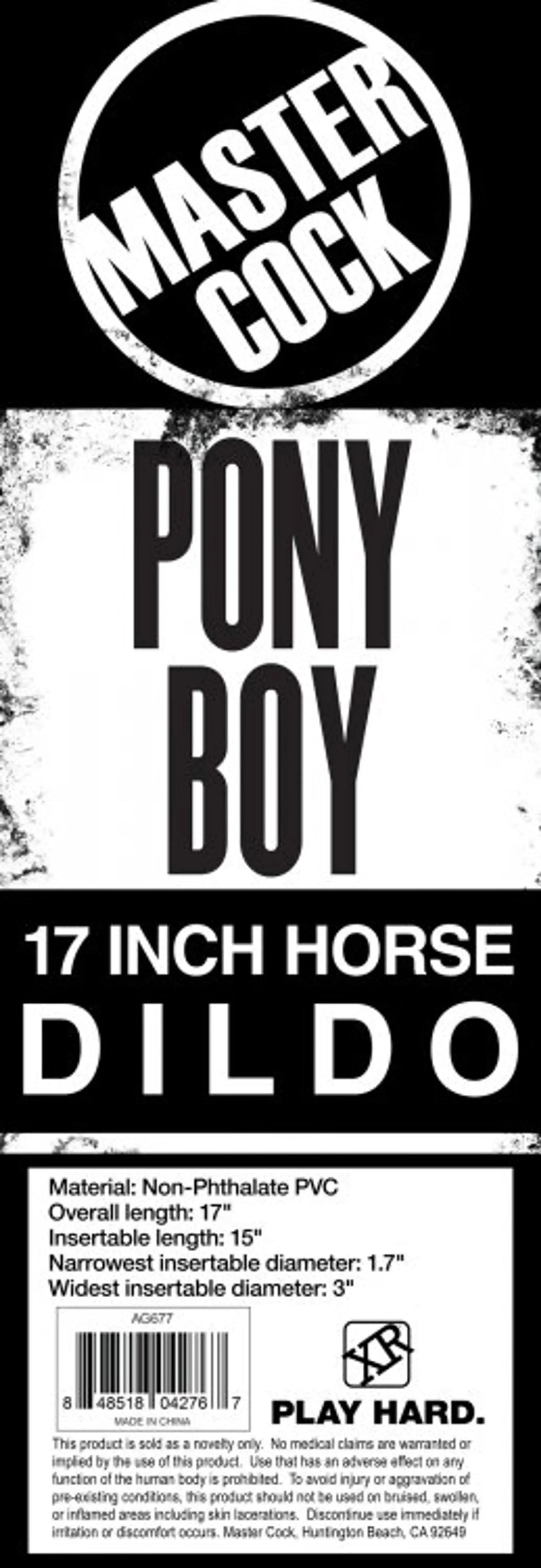 MASTER COCK PONY BOY 17IN HORSE DILDO XR Brands