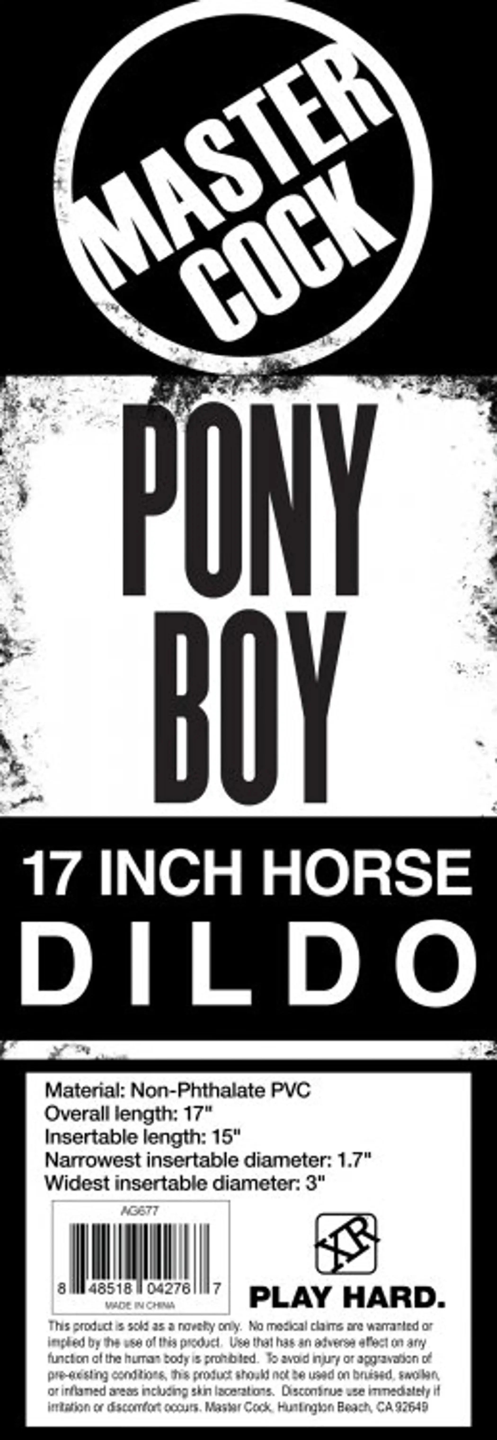 MASTER COCK PONY BOY 17IN HORSE DILDO XR Brands