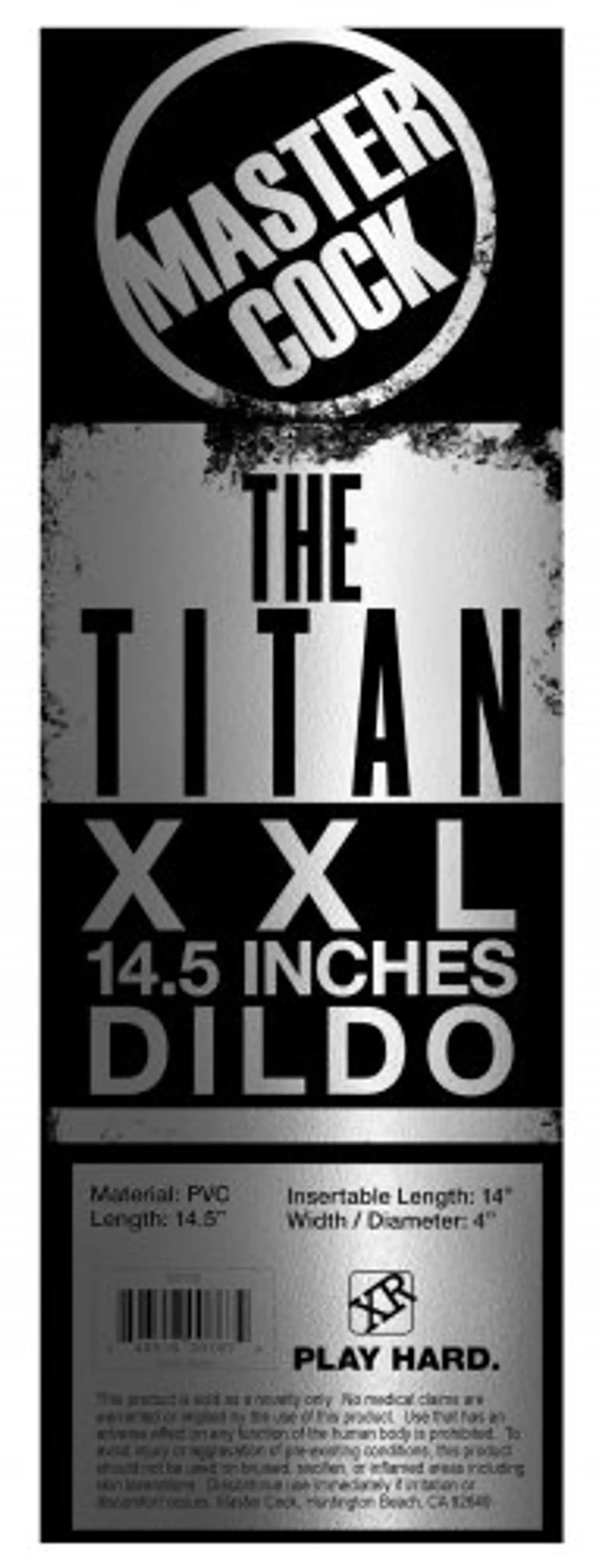 MASTER COCK THE TITAN XXL 14.5 IN DILDO XR Brands