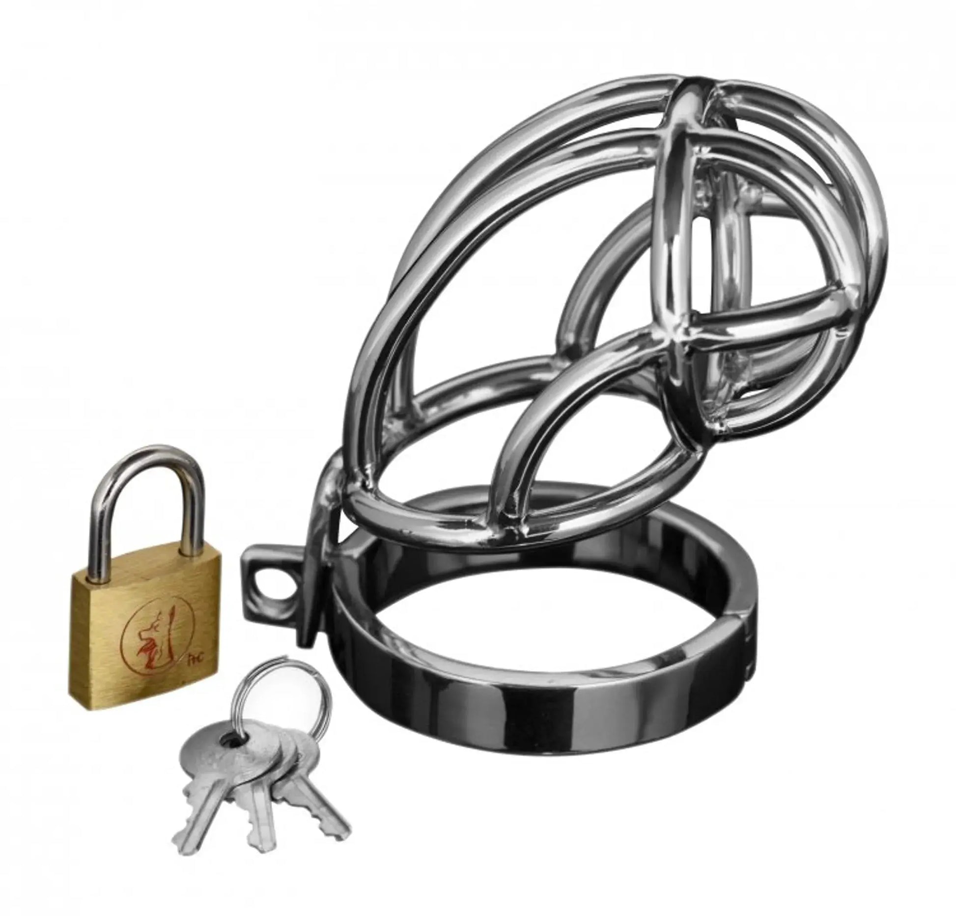 MASTER SERIES CAPTUS STAINLESS STEEL CHASTITY CAGE XR Brands