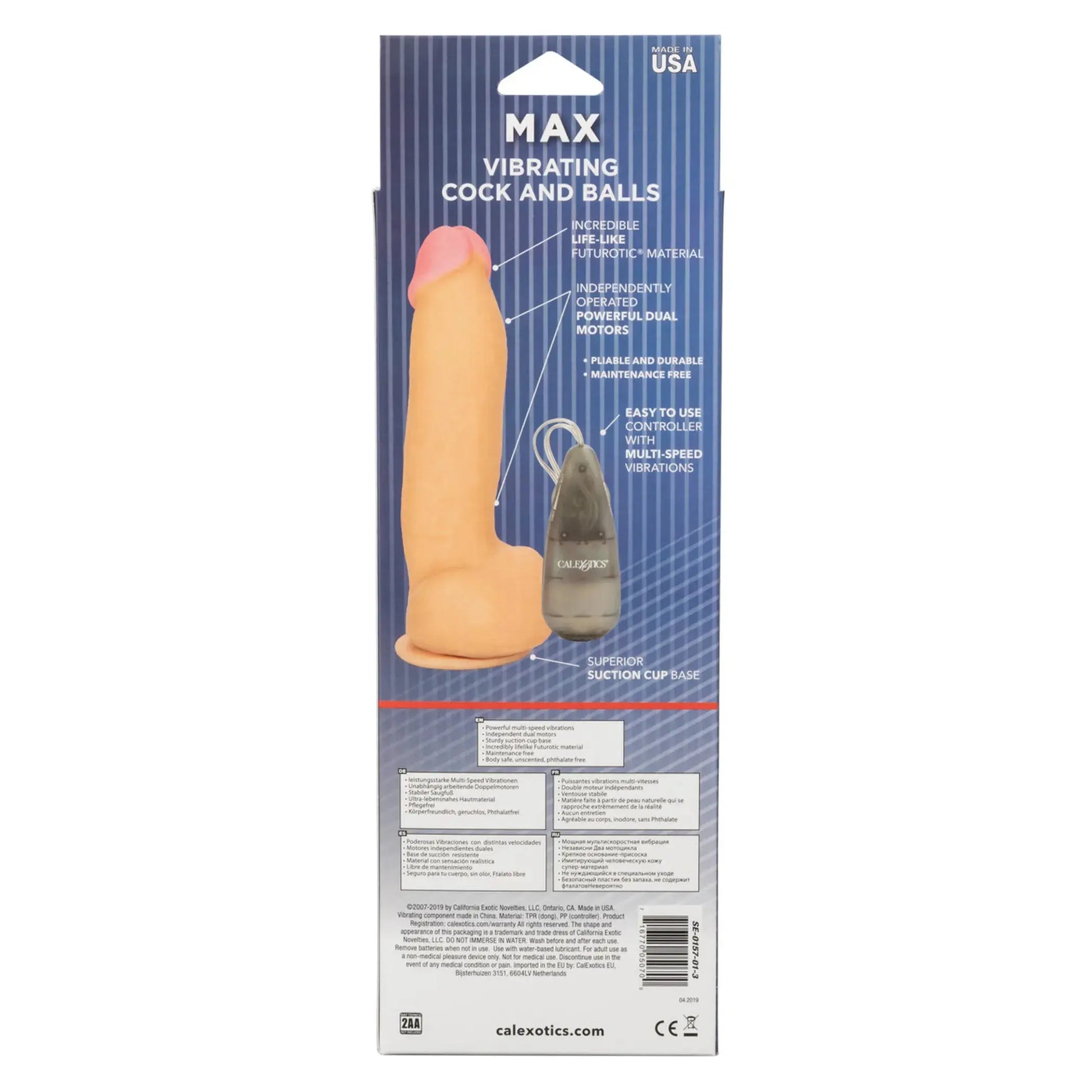 MAX VIBRATING COCK & BALLS California Exotic Novelties