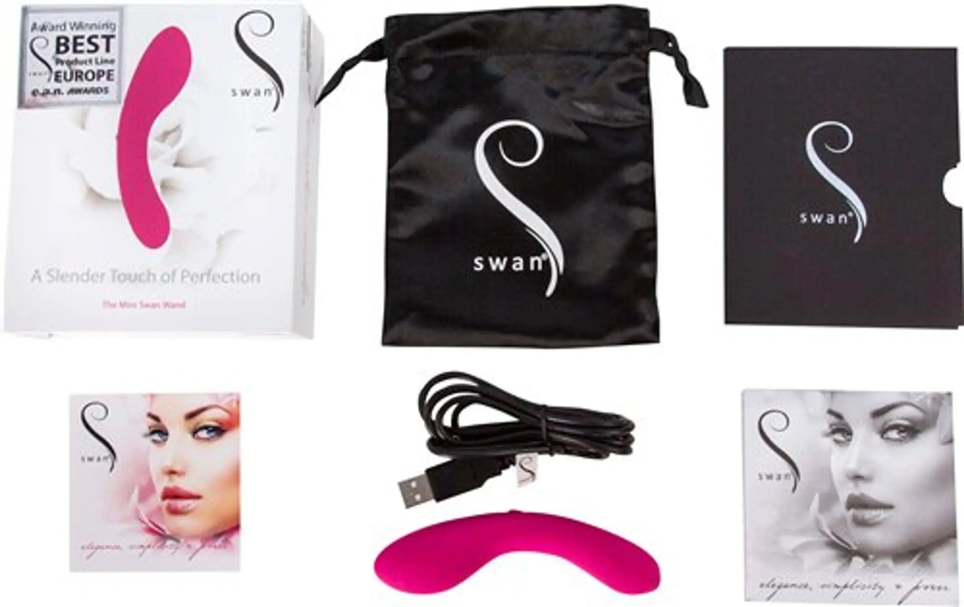MINI SWAN WAND 4.75 PINK " BMS Enterprises