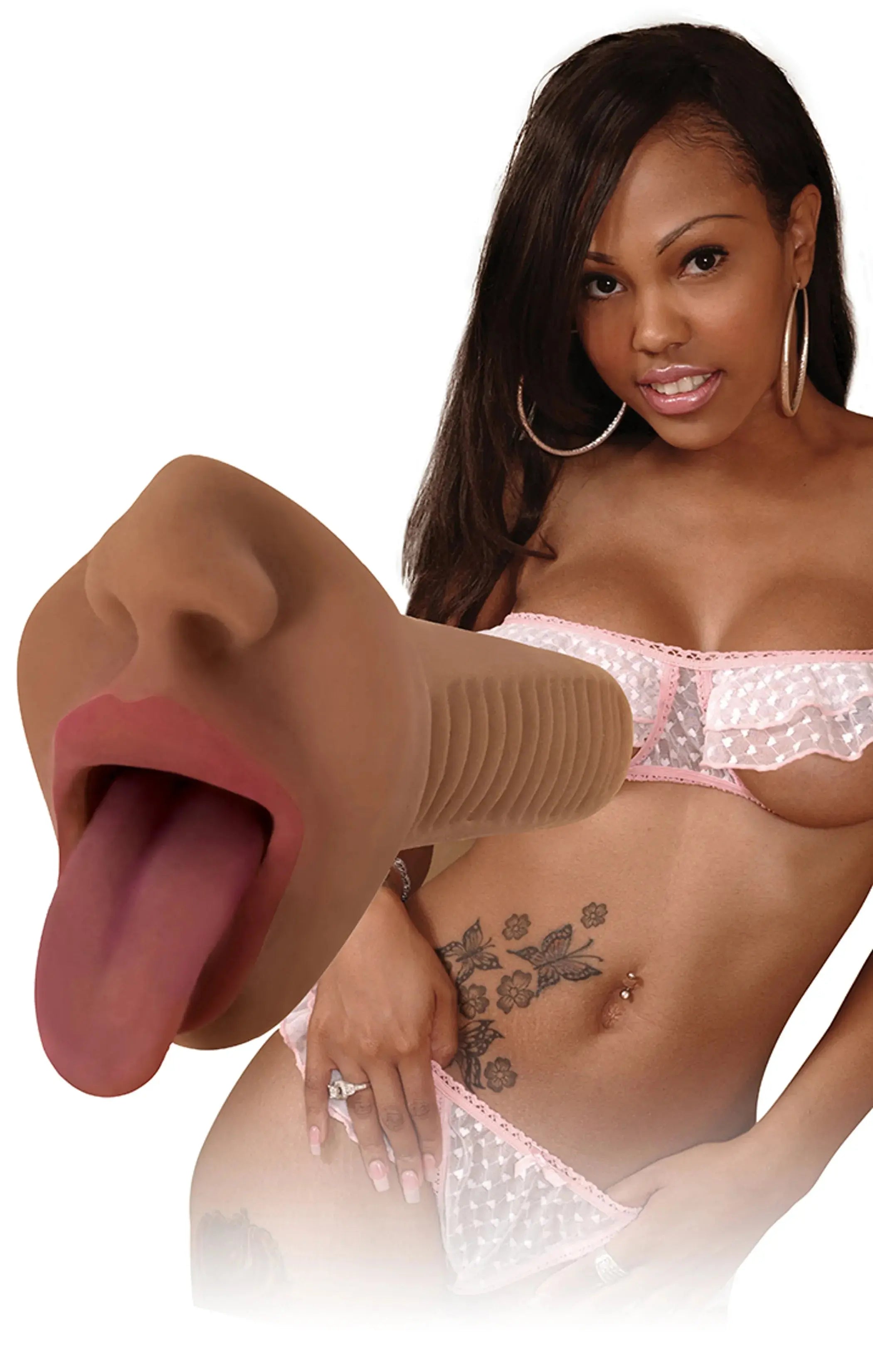 MISTRESS MERCEDES MOUTH STROKER CHOCOLATE CURVE NOVELTIES