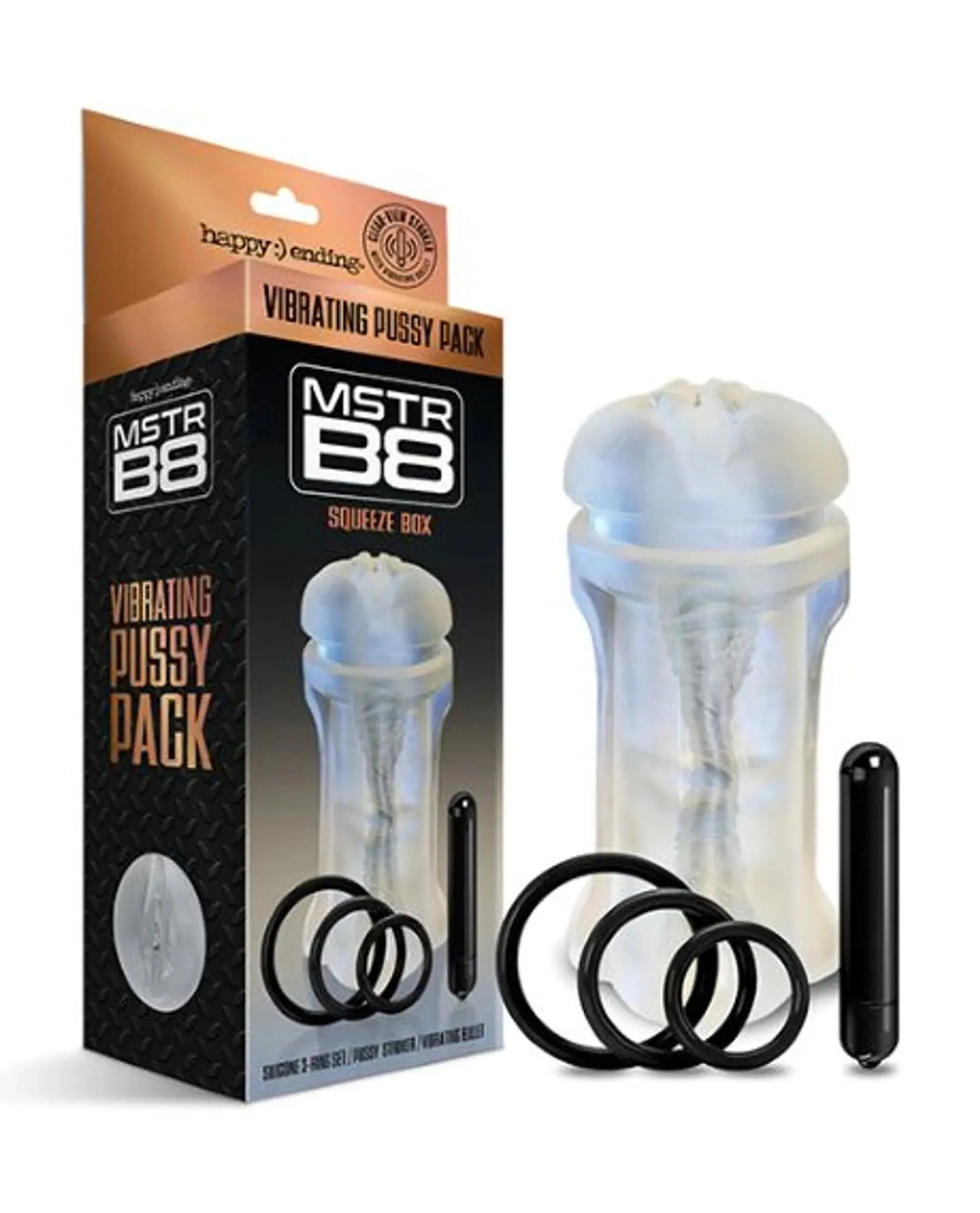 MSTR B8 VIBRATING PXSSYPACK SQUEEZE BOX 5 PC KIT Global Novelties