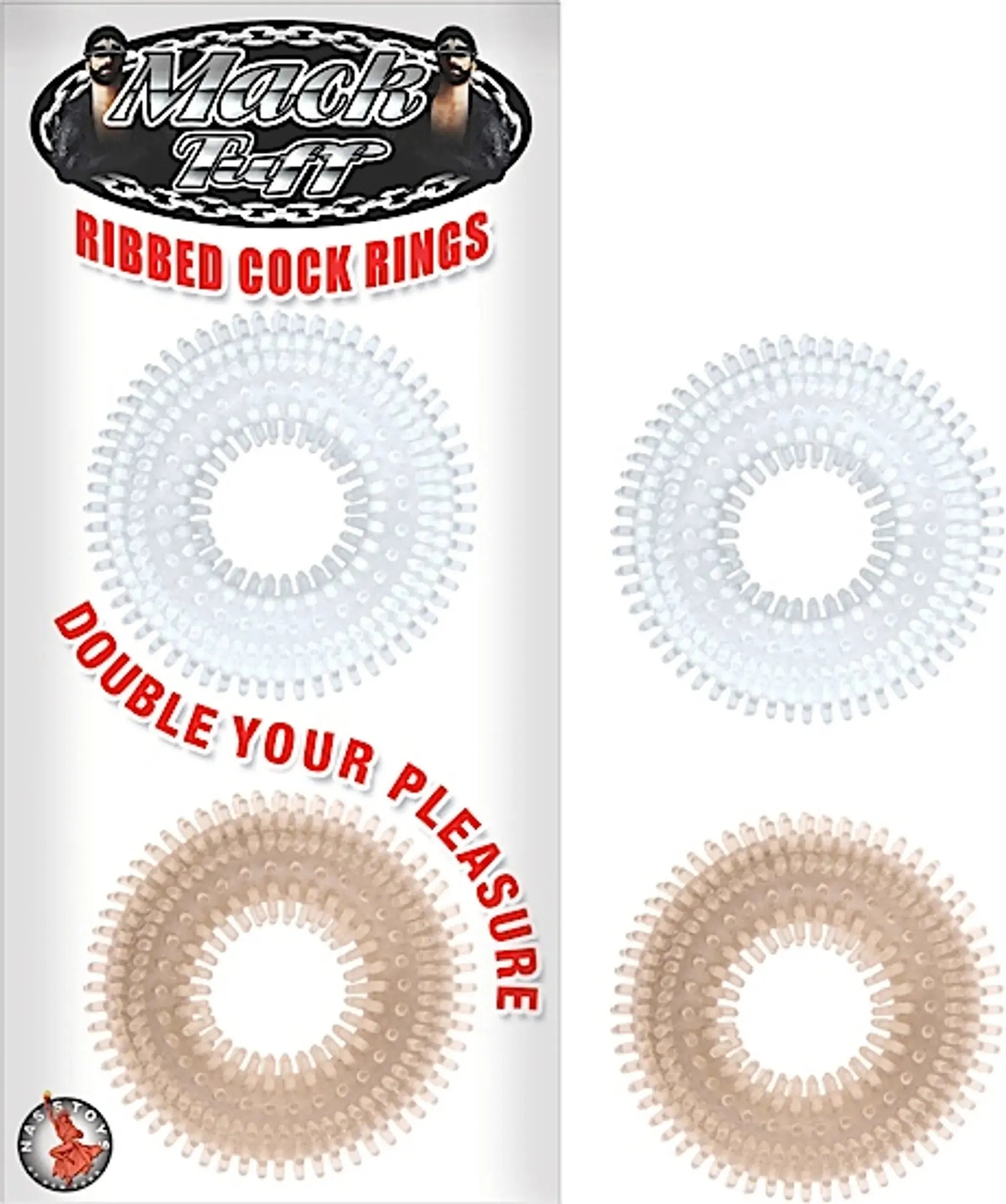 Mack Tuff Ribbed Cock Rings Nasstoys