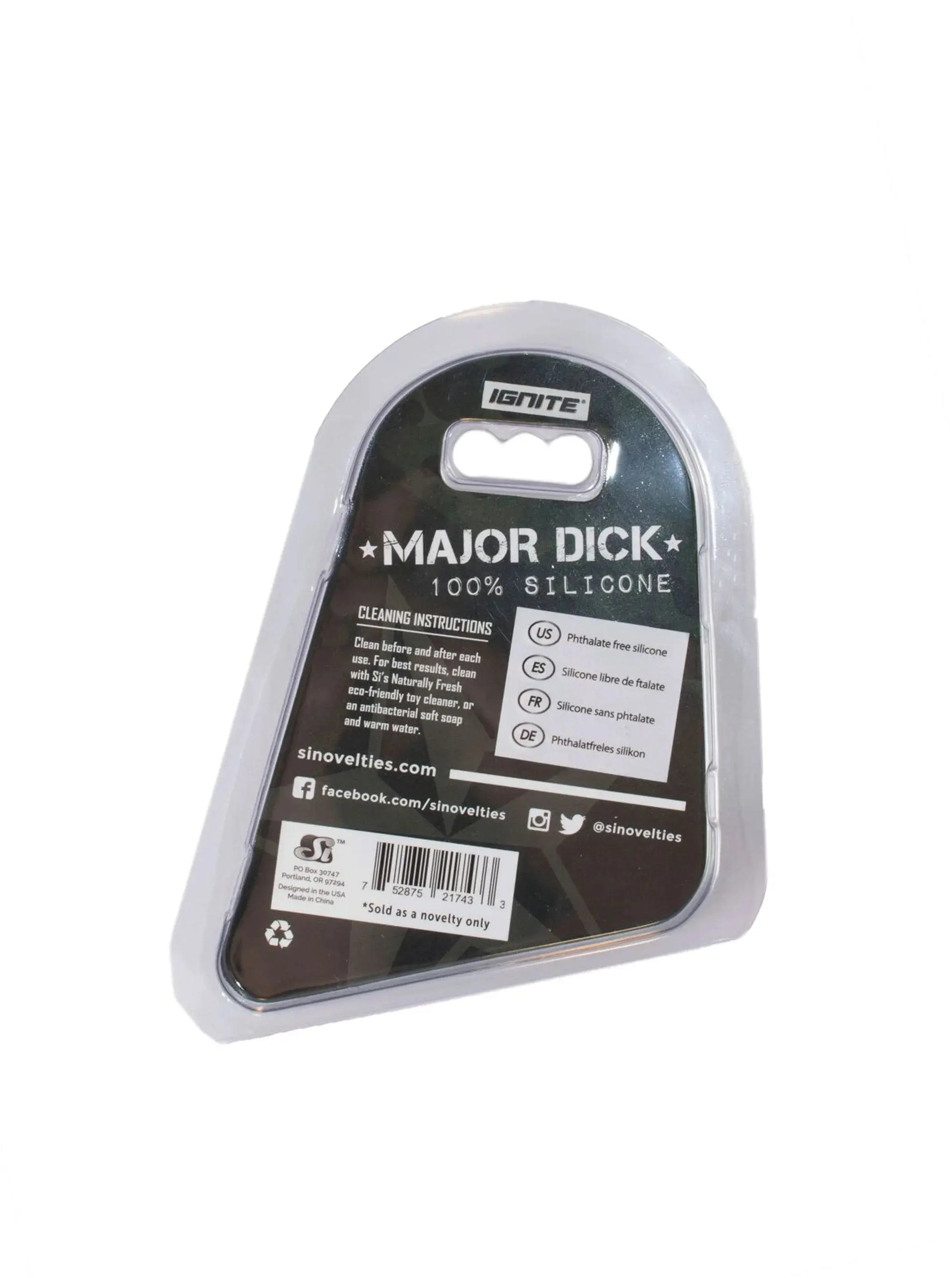 Major Dick Commando 2 Wide Silicone Cock Ring SI Novelties