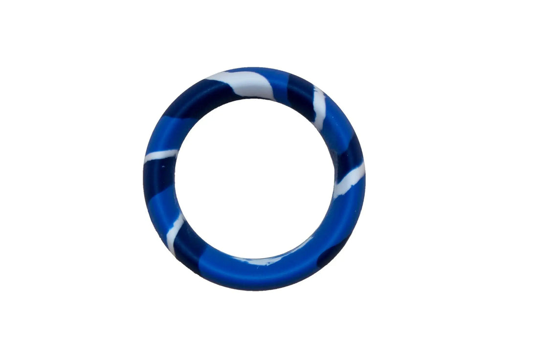 Major Dick Commando Silicone Donut Ring Blue Camo SI Novelties