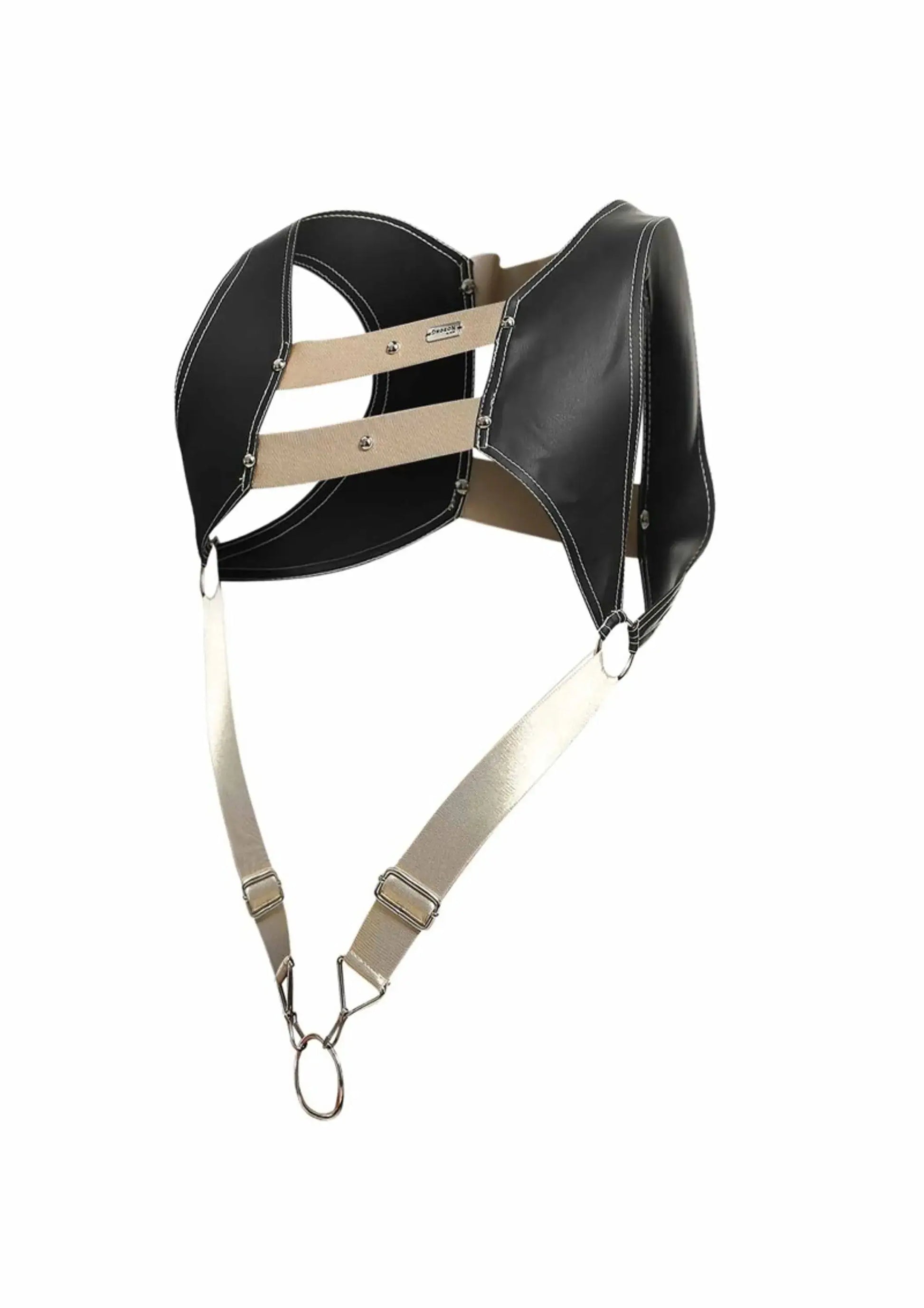 Male Basics Dngeon Croptop Harness With Cock Ring Golden Male Basics