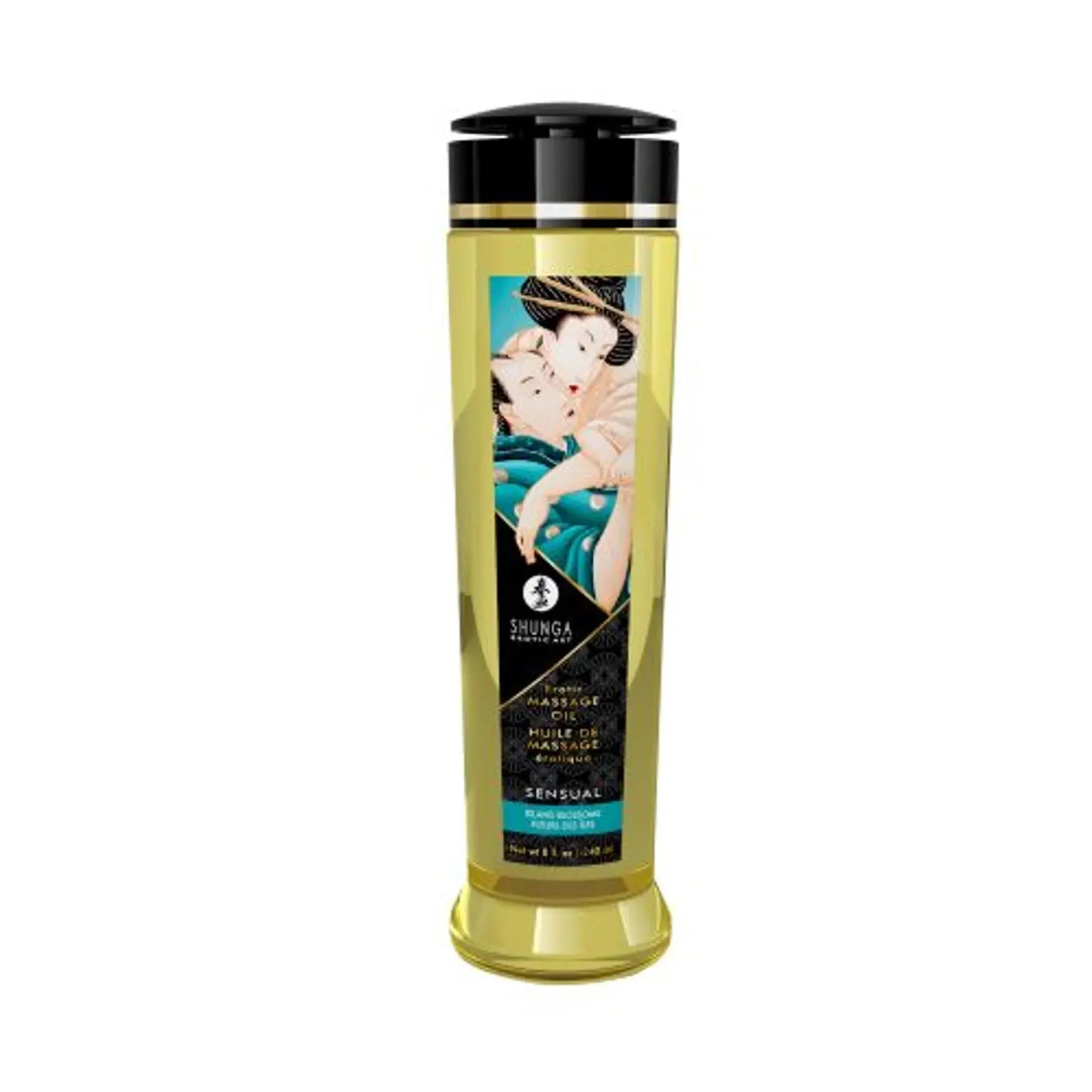 Massage Oil Sensual Island Blossoms 8 oz Shunga
