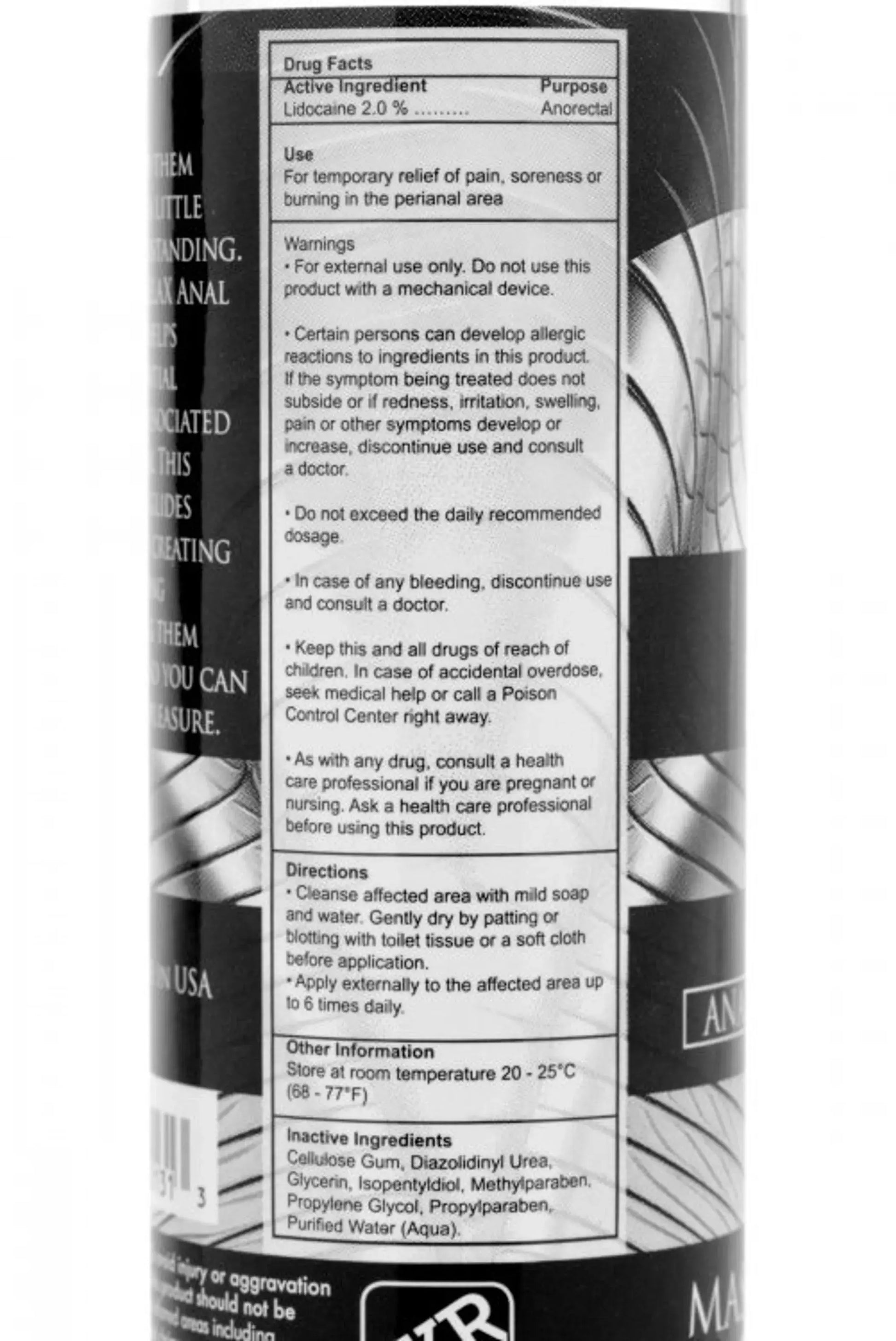 Master Series Anal Desensitizing Lube 4.25 oz XR Brands