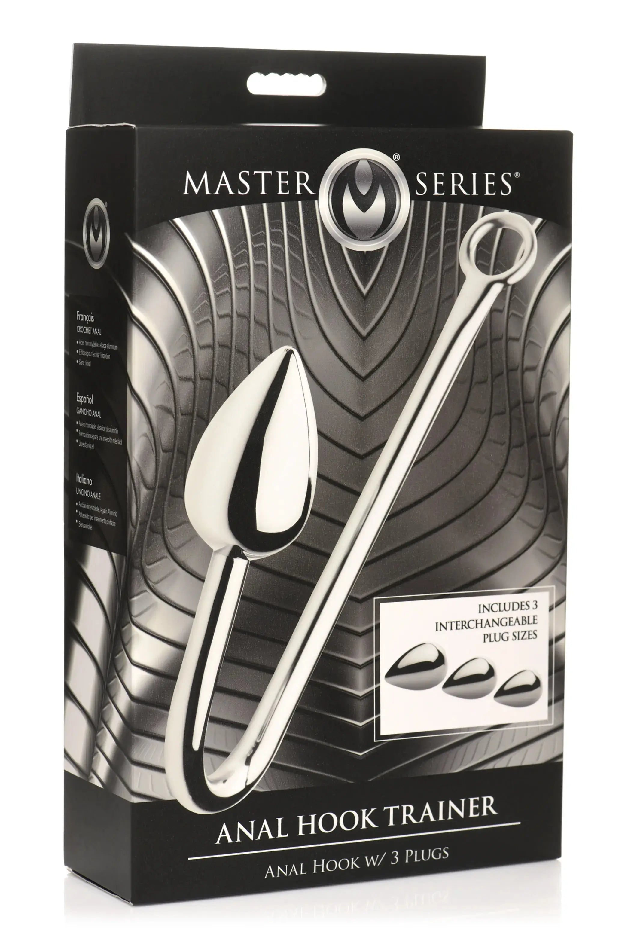 Master Series Anal Hook Trainer With 3 Plugs XR Brands