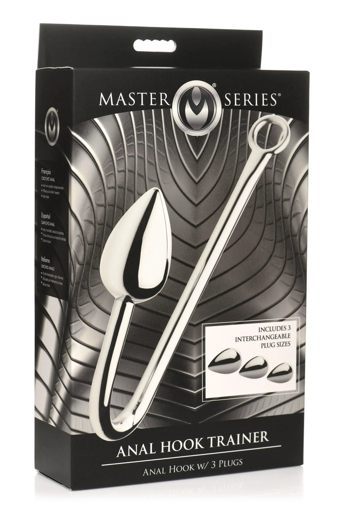 Master Series Anal Hook Trainer With 3 Plugs XR Brands